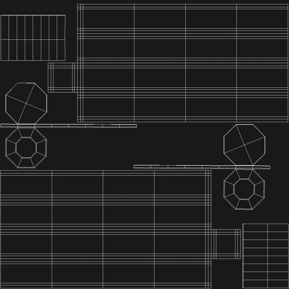 Kitchen Cabinet Handle T-Bar Black 3D model