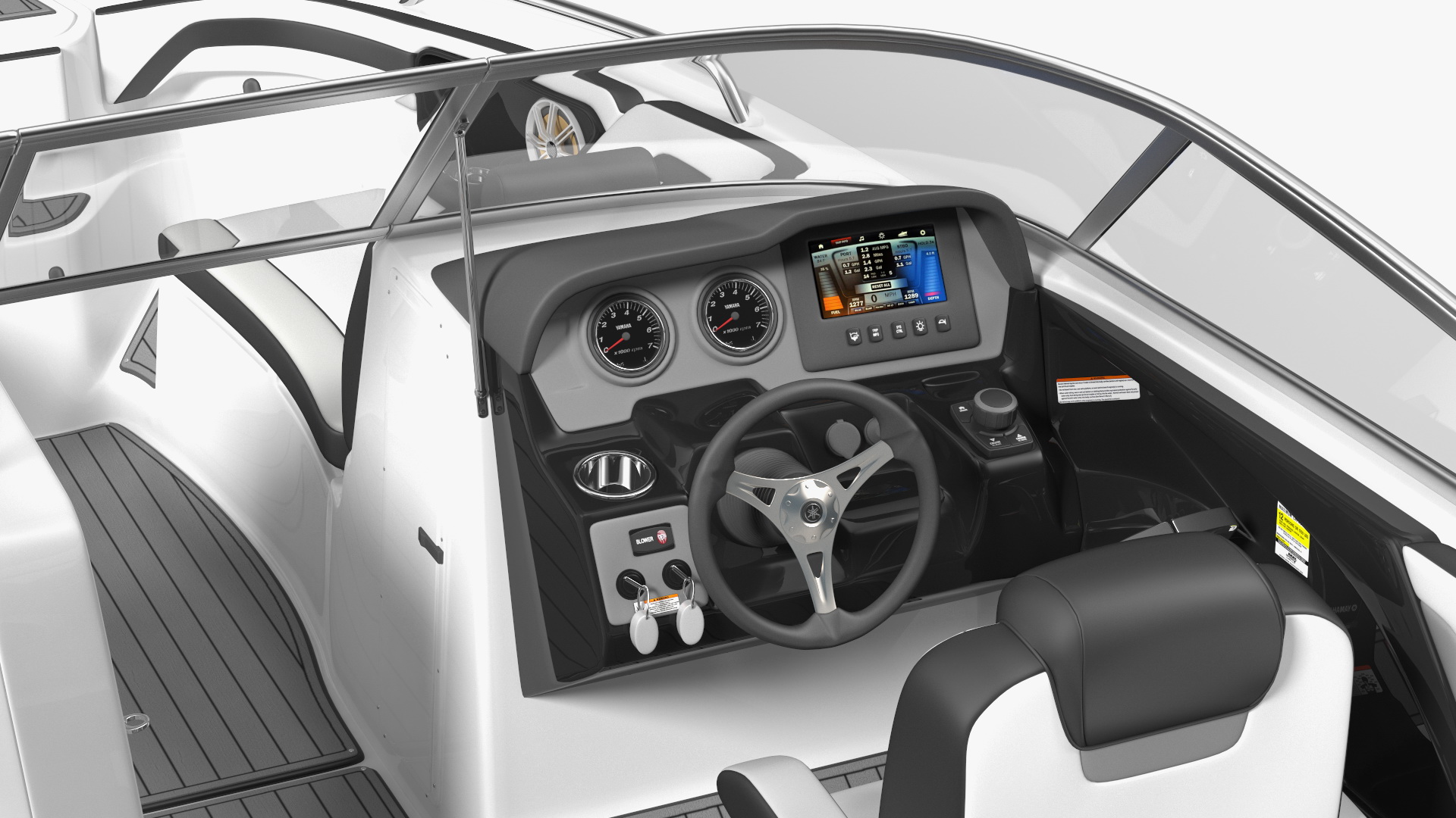 Boat Trailer With Sportboat 3D