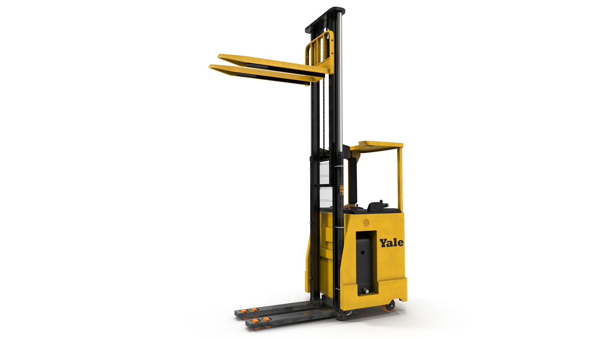 Industrial Forklift Truck Rigged 3D