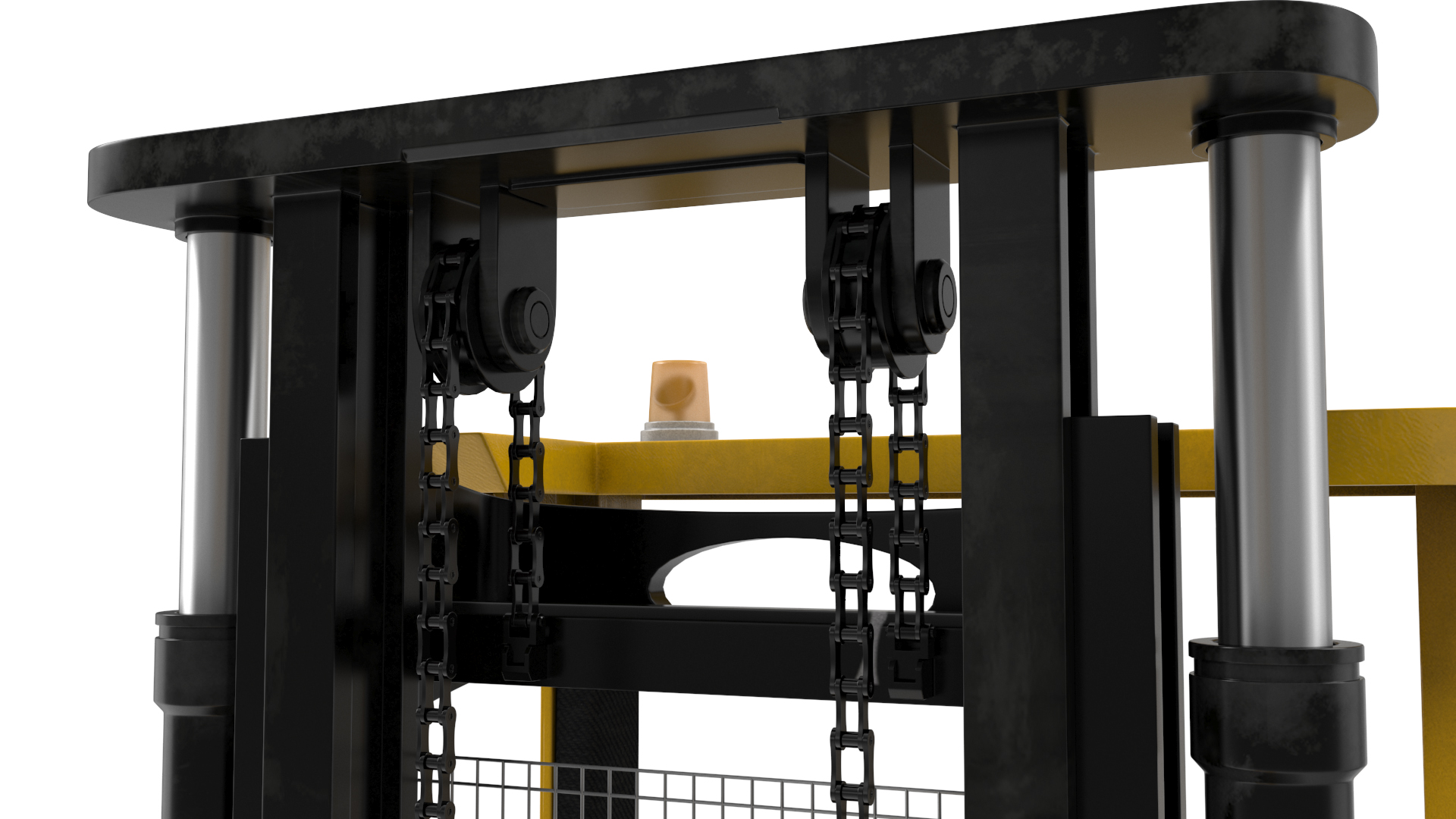 Industrial Forklift Truck Rigged 3D