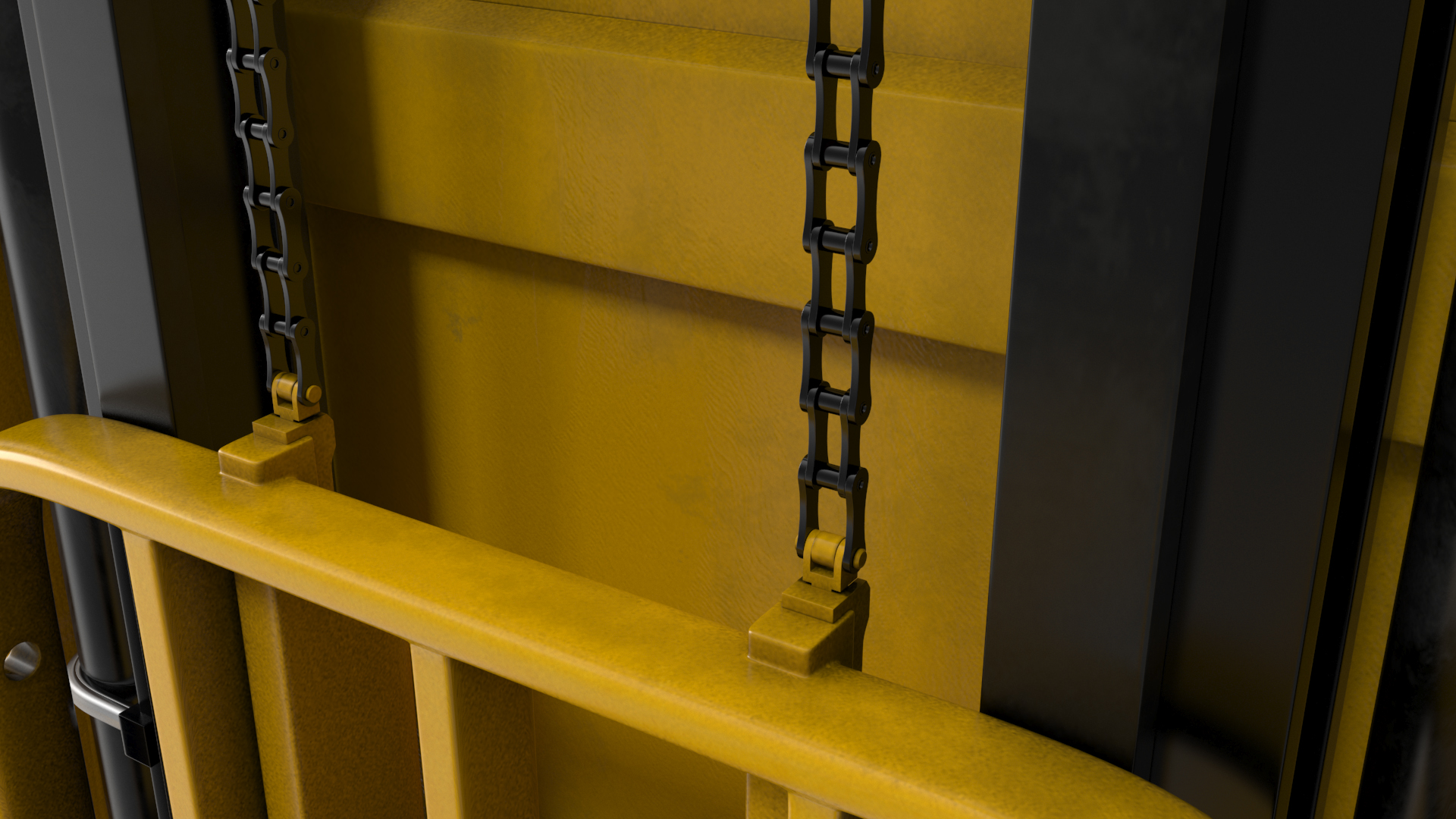Industrial Forklift Truck Rigged 3D