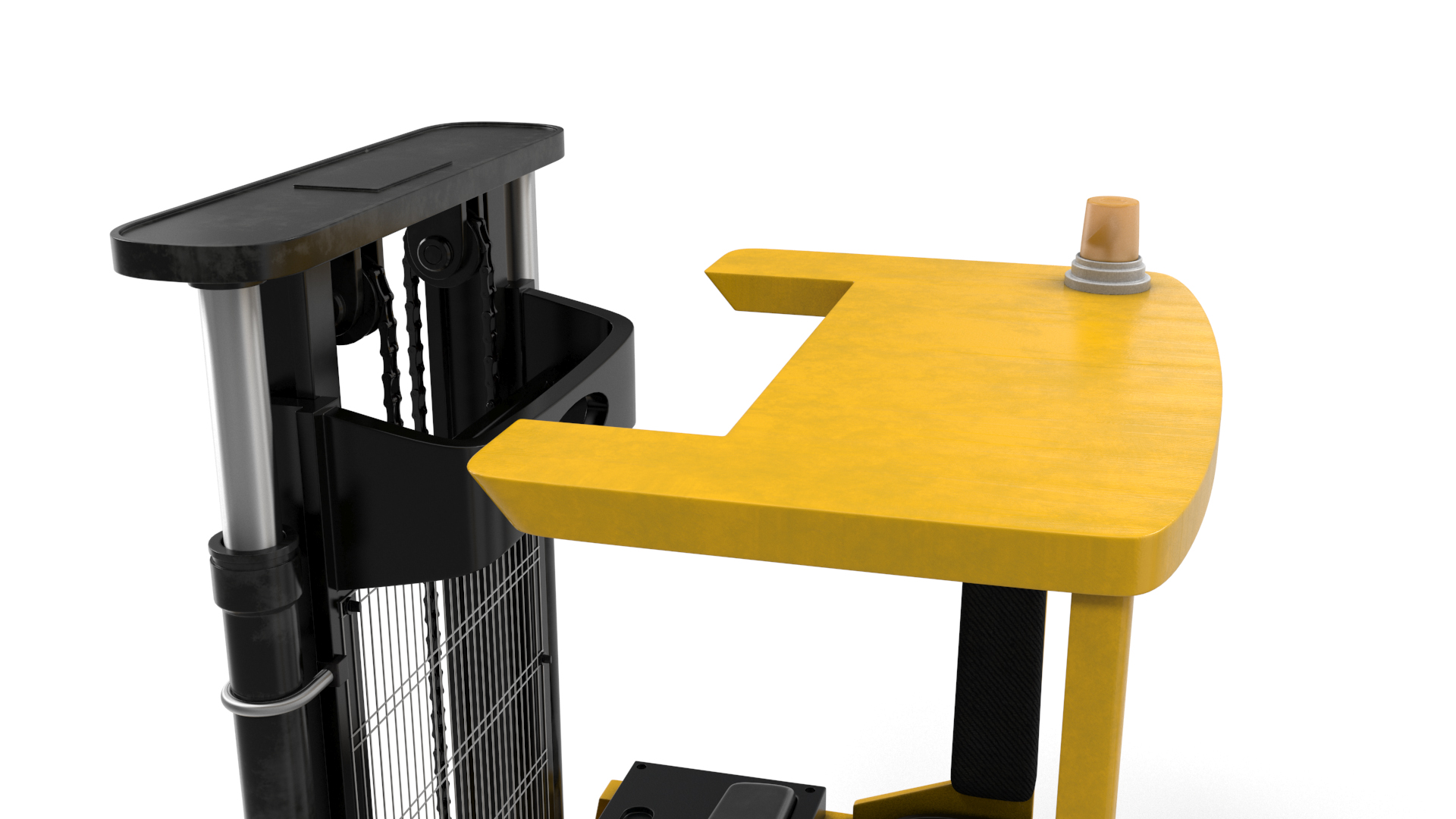 Industrial Forklift Truck Rigged 3D