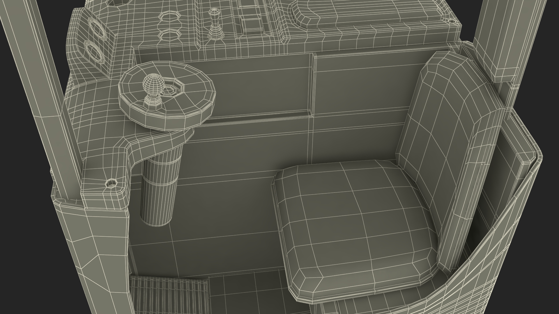 Industrial Forklift Truck Rigged 3D