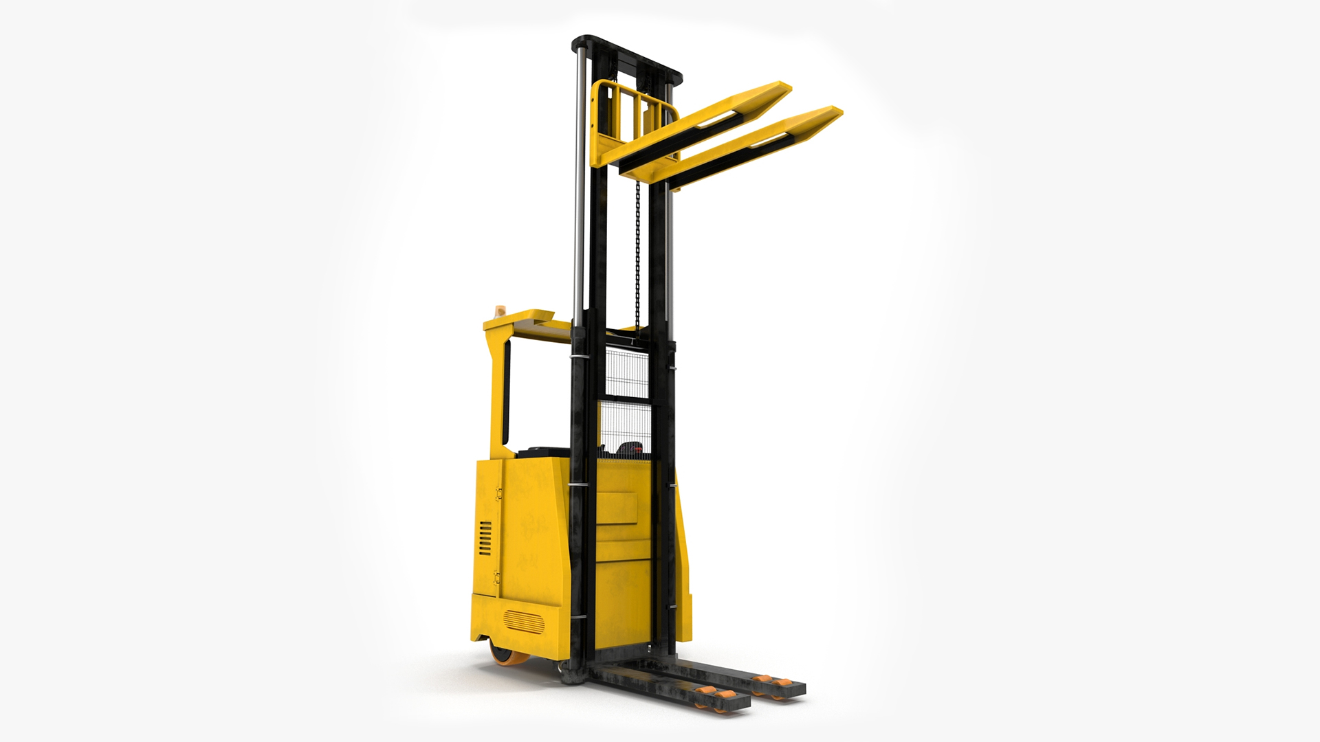 Industrial Forklift Truck Rigged 3D