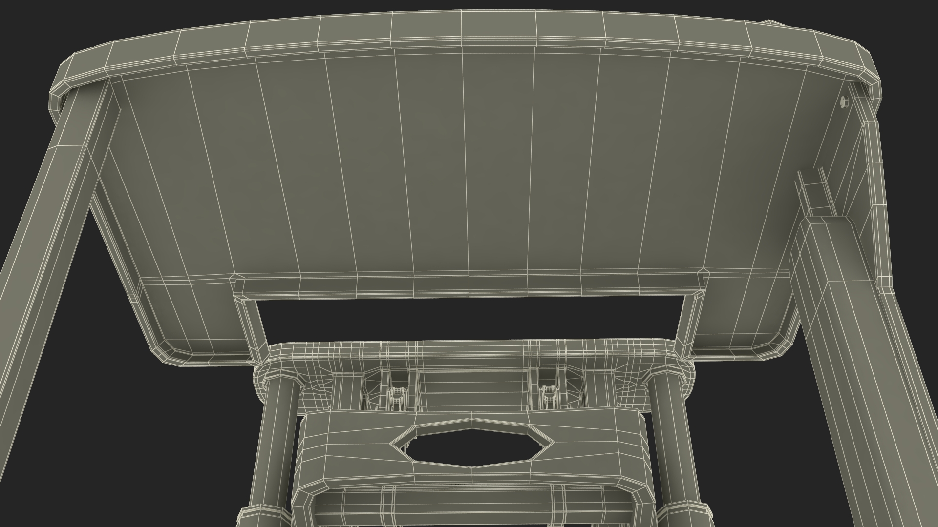 Industrial Forklift Truck Rigged 3D