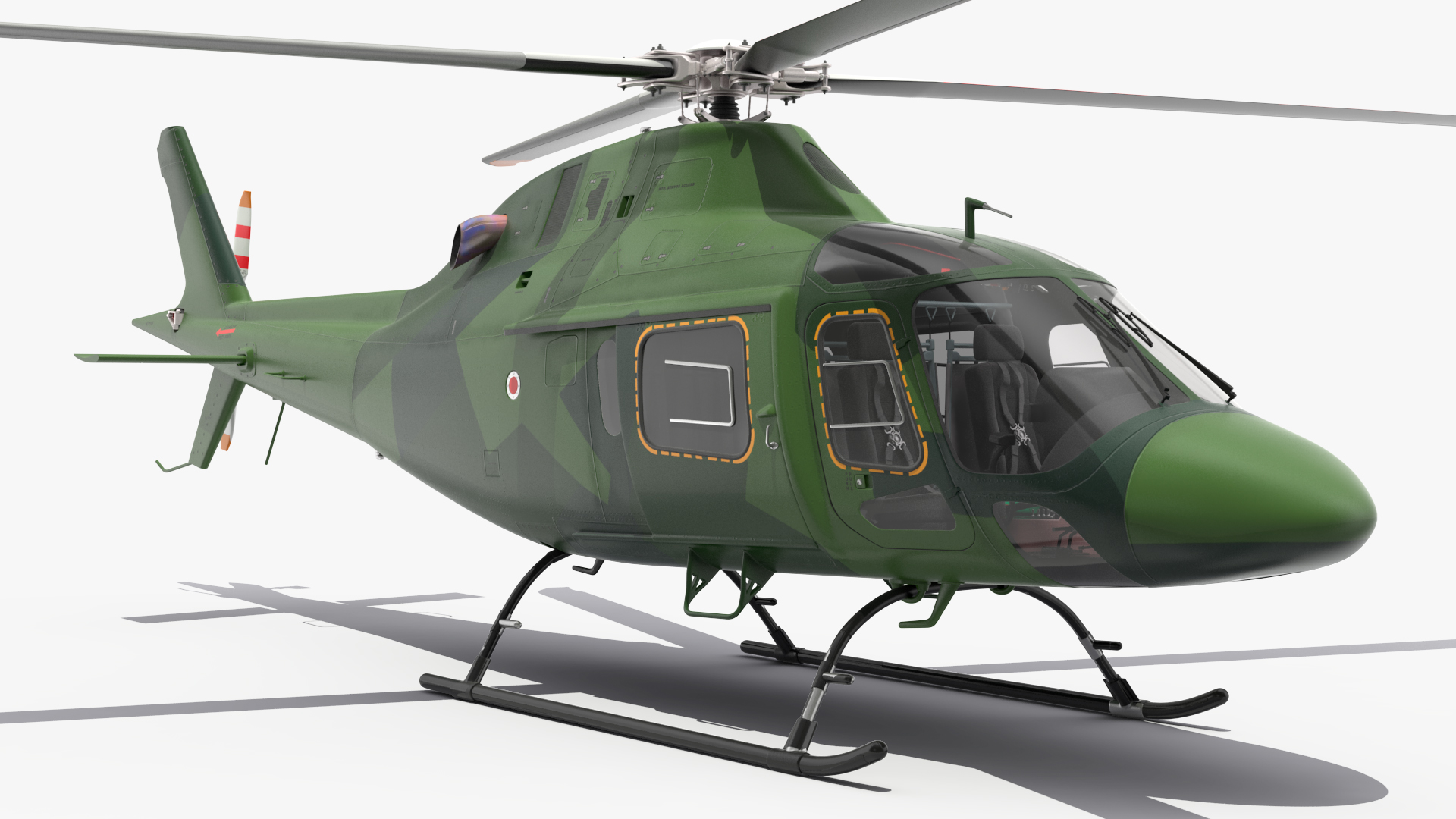 3D Military Helicopter AgustaWestland AW119 Koala