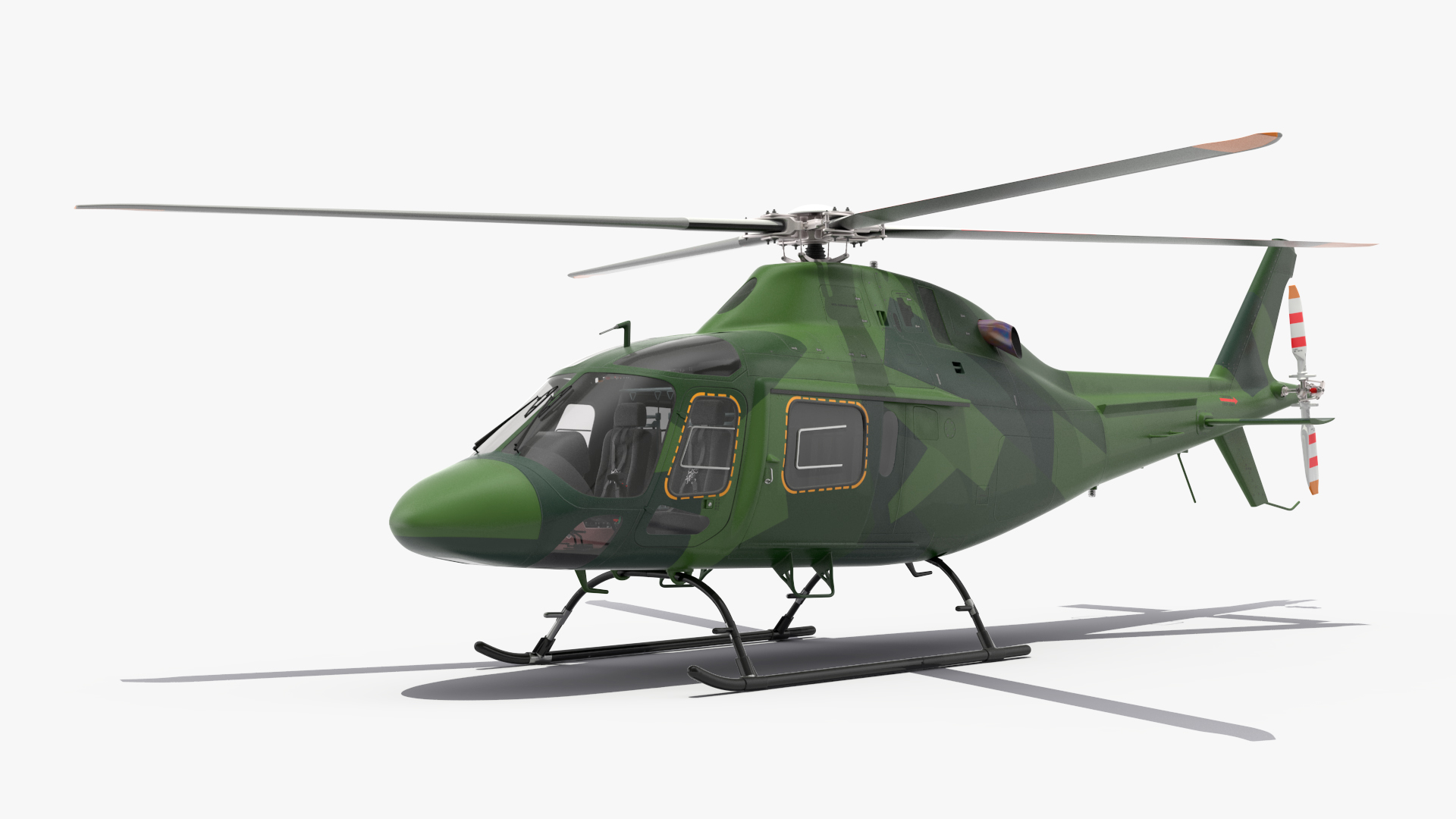 3D Military Helicopter AgustaWestland AW119 Koala