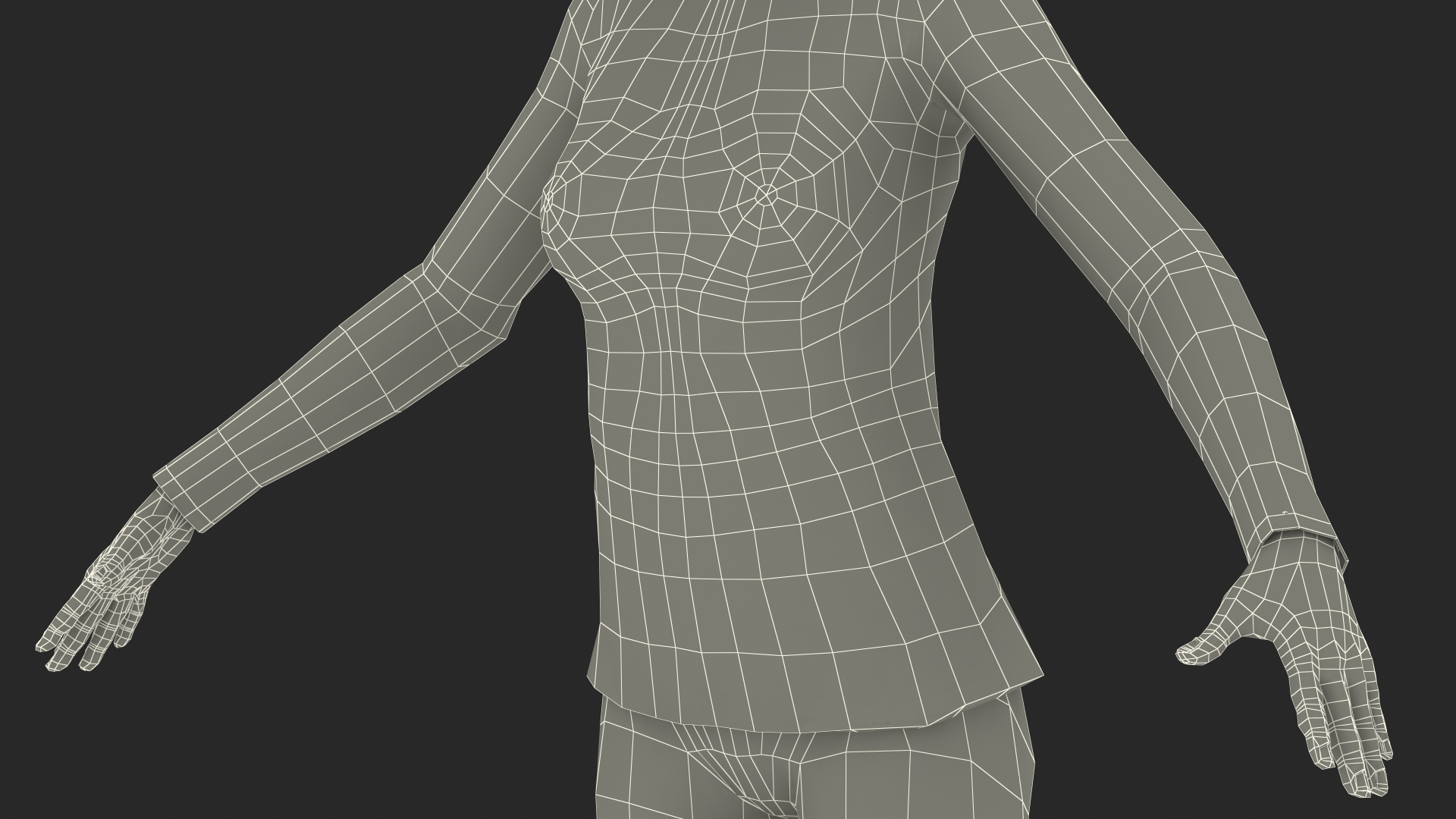 Asian Woman in Sportswear Rigged 3D