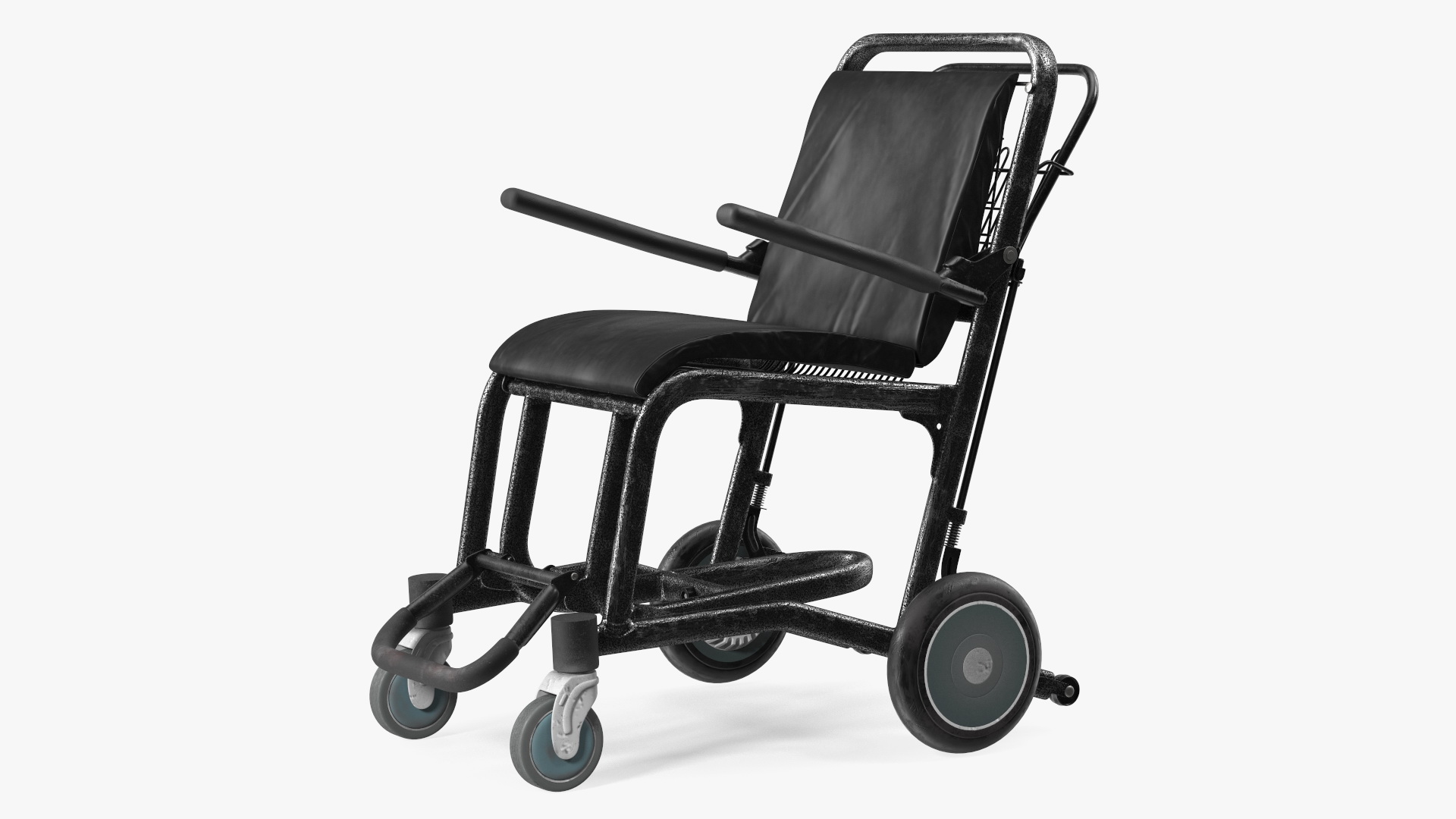 3D Airport Wheelchair Black Old model