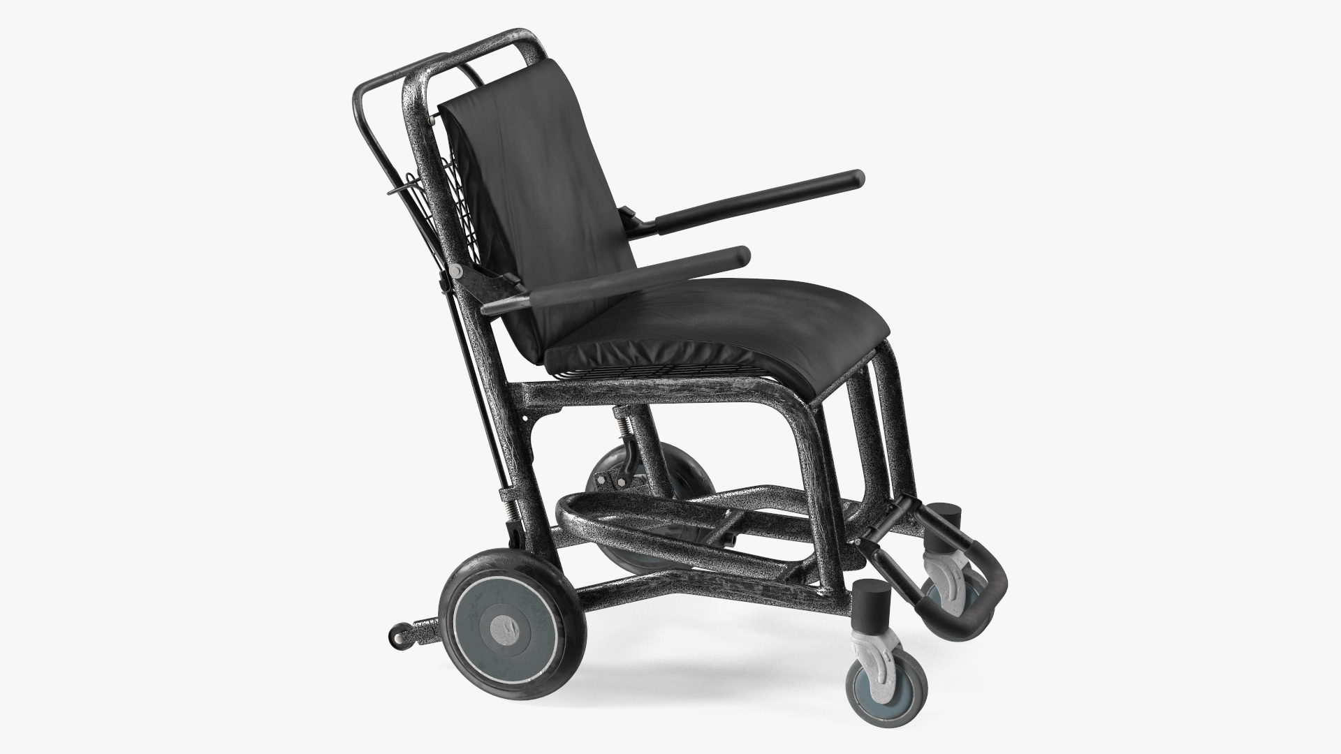 3D Airport Wheelchair Black Old model