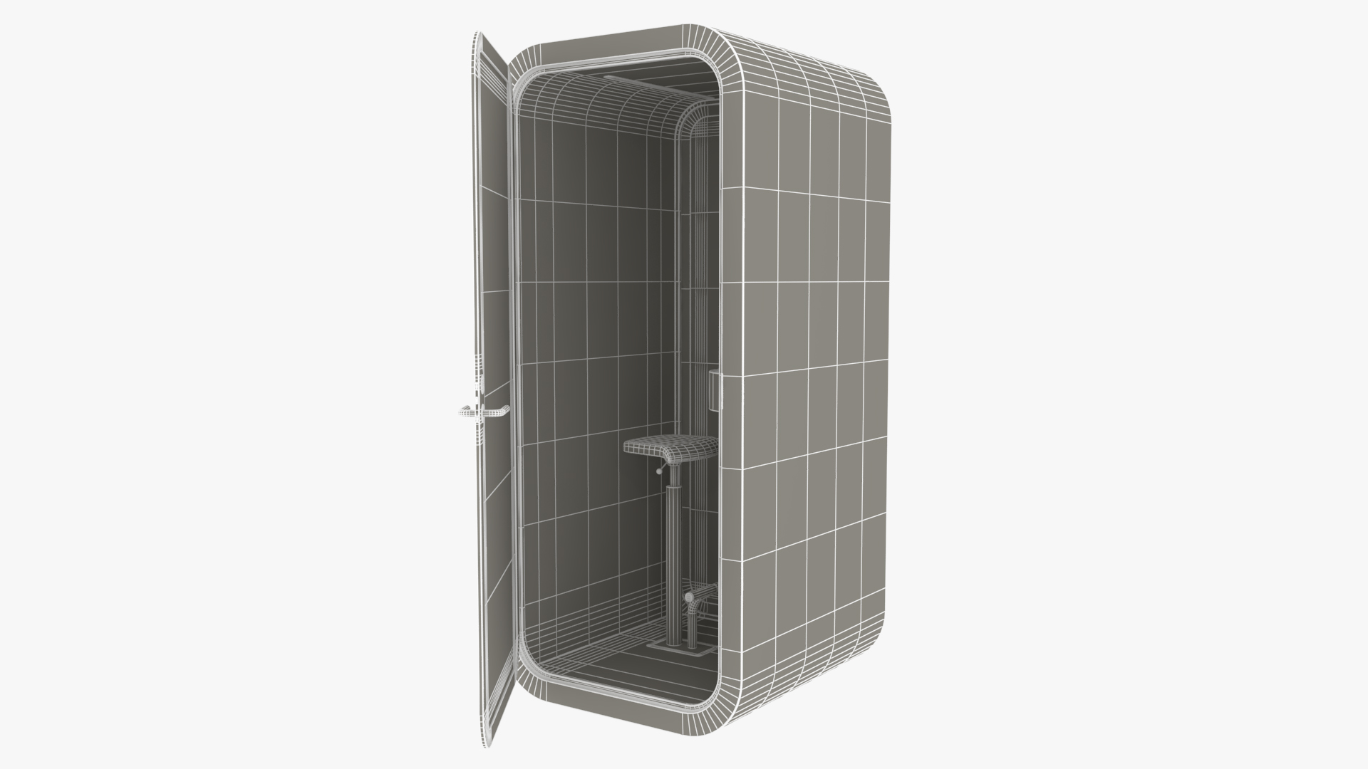 3D Office Phone Booth model