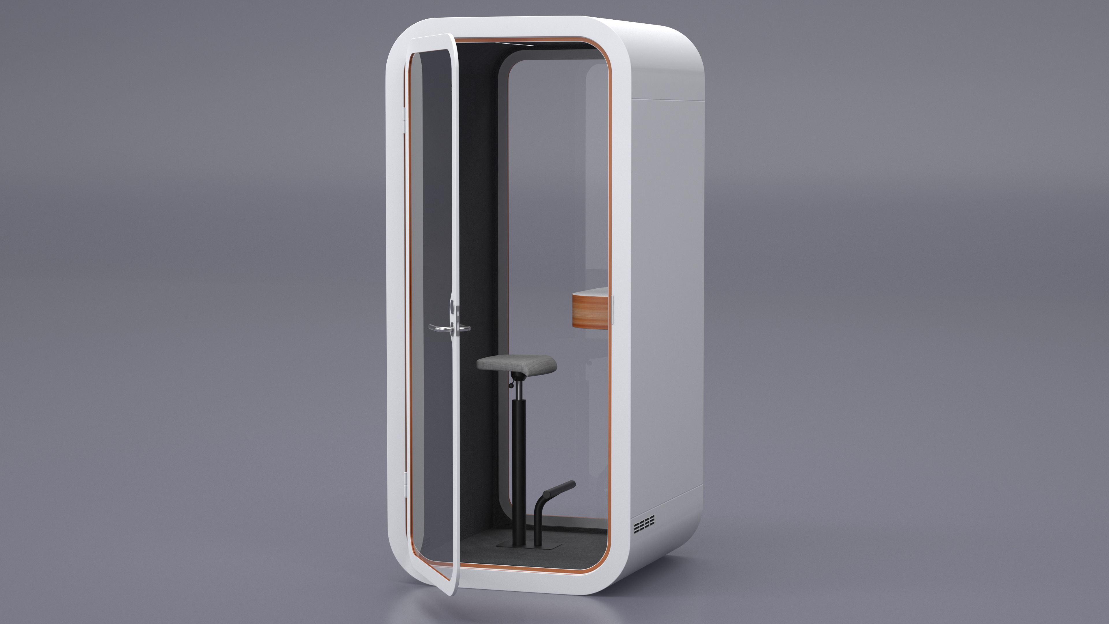 3D Office Phone Booth model