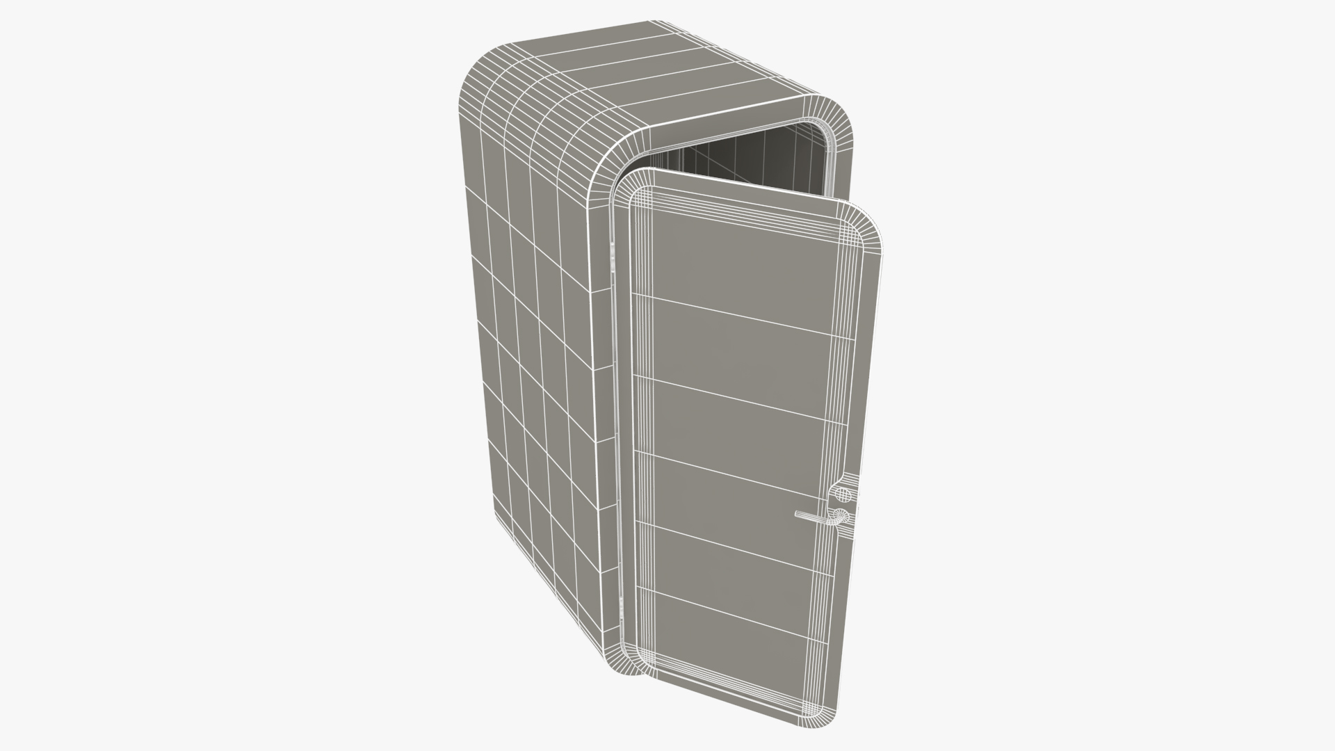 3D Office Phone Booth model