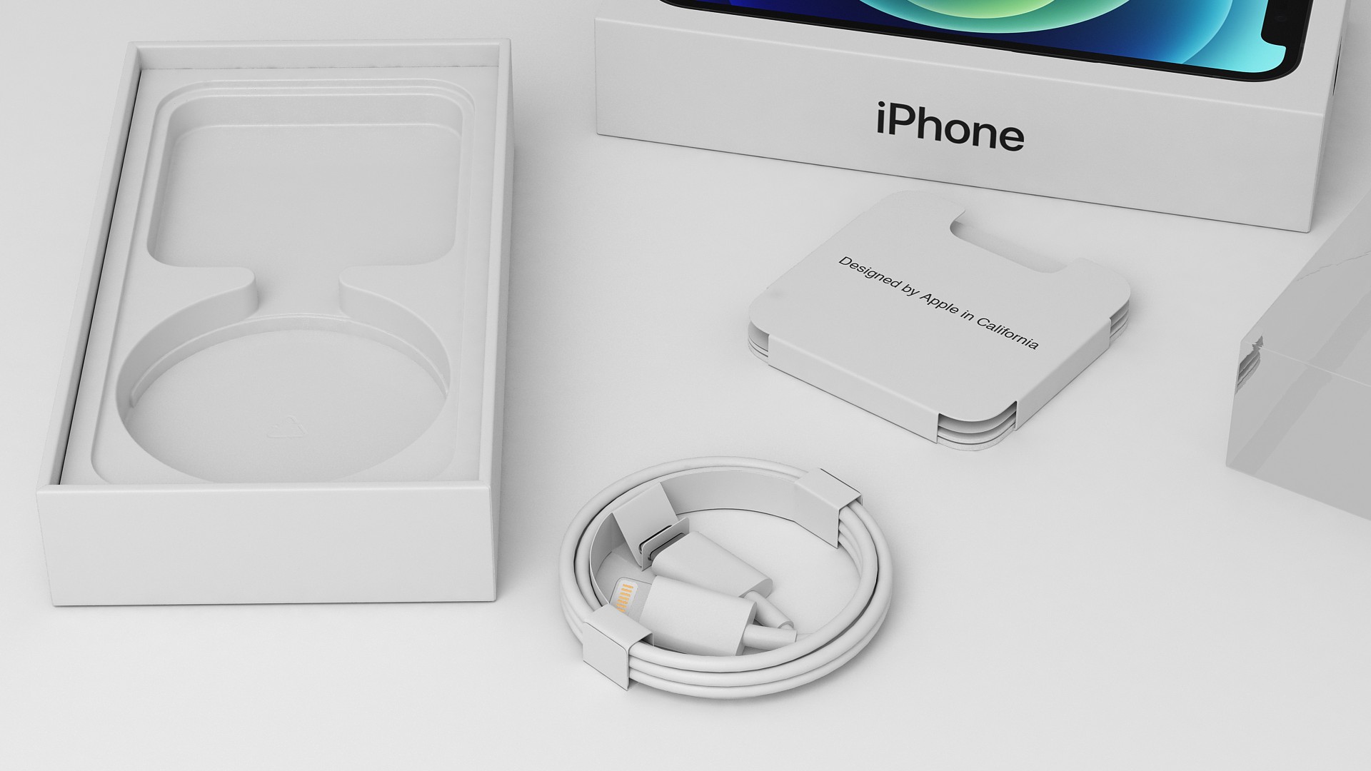 iPhone 12 mini Box Black 3D model
