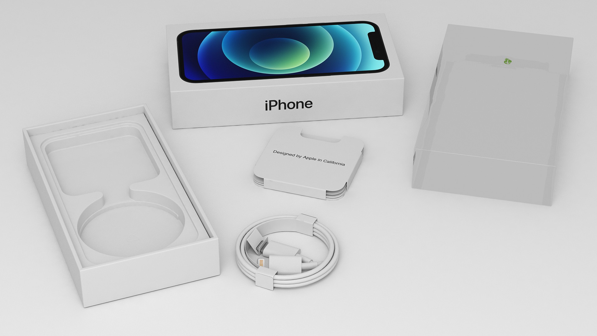iPhone 12 mini Box Black 3D model