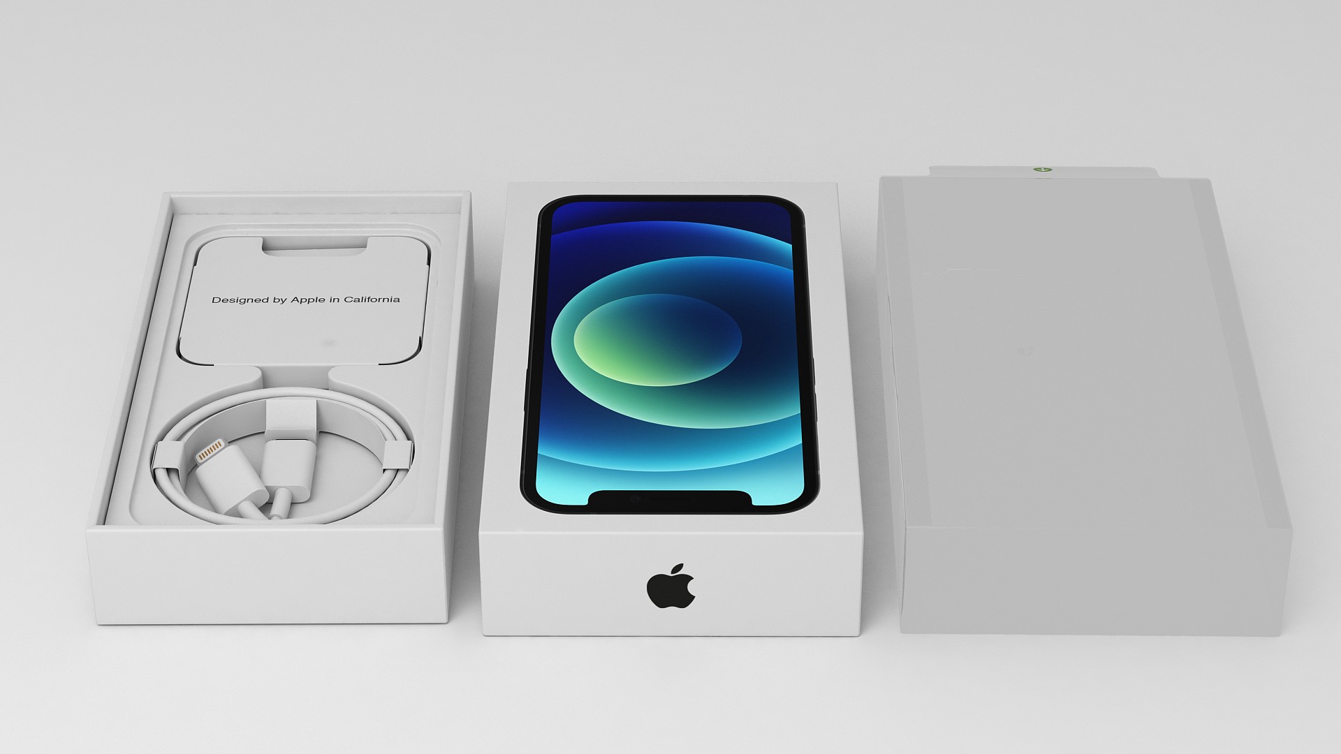 iPhone 12 mini Box Black 3D model