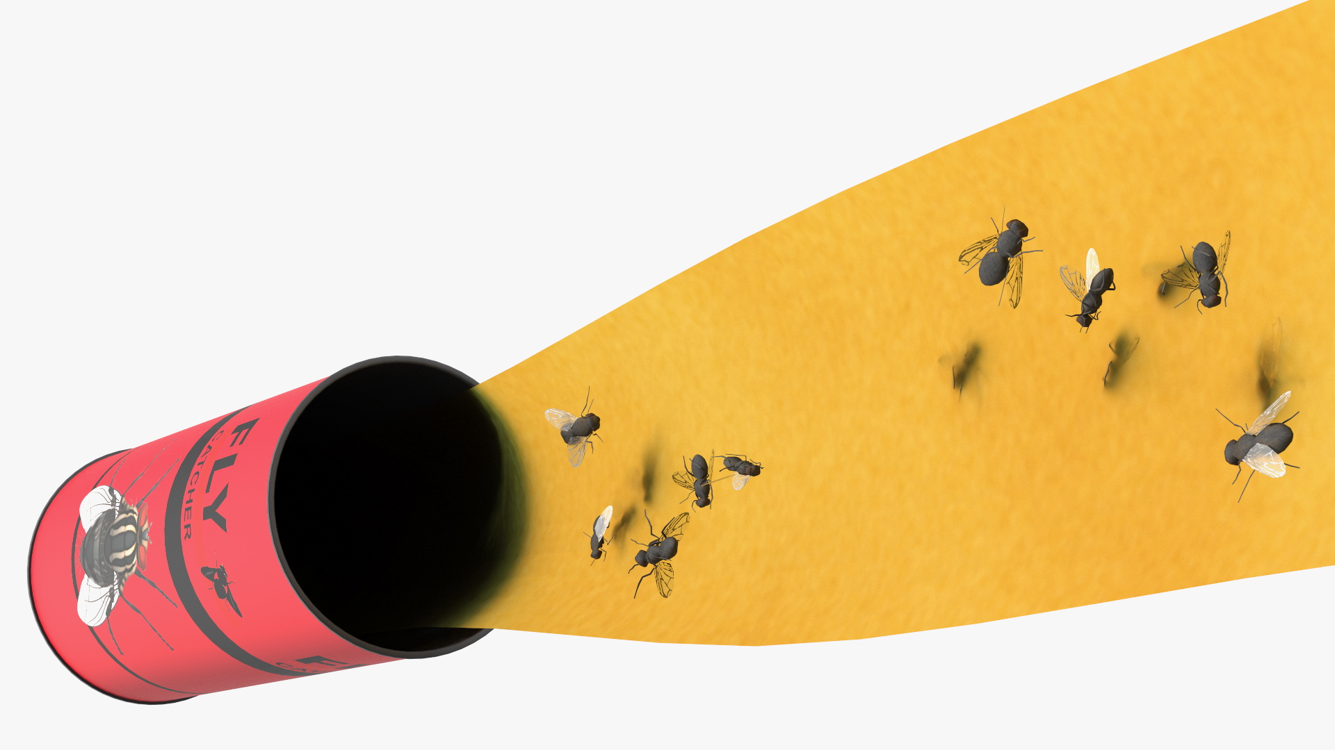 Fly Strips Catcher Opened with Fly 3D model
