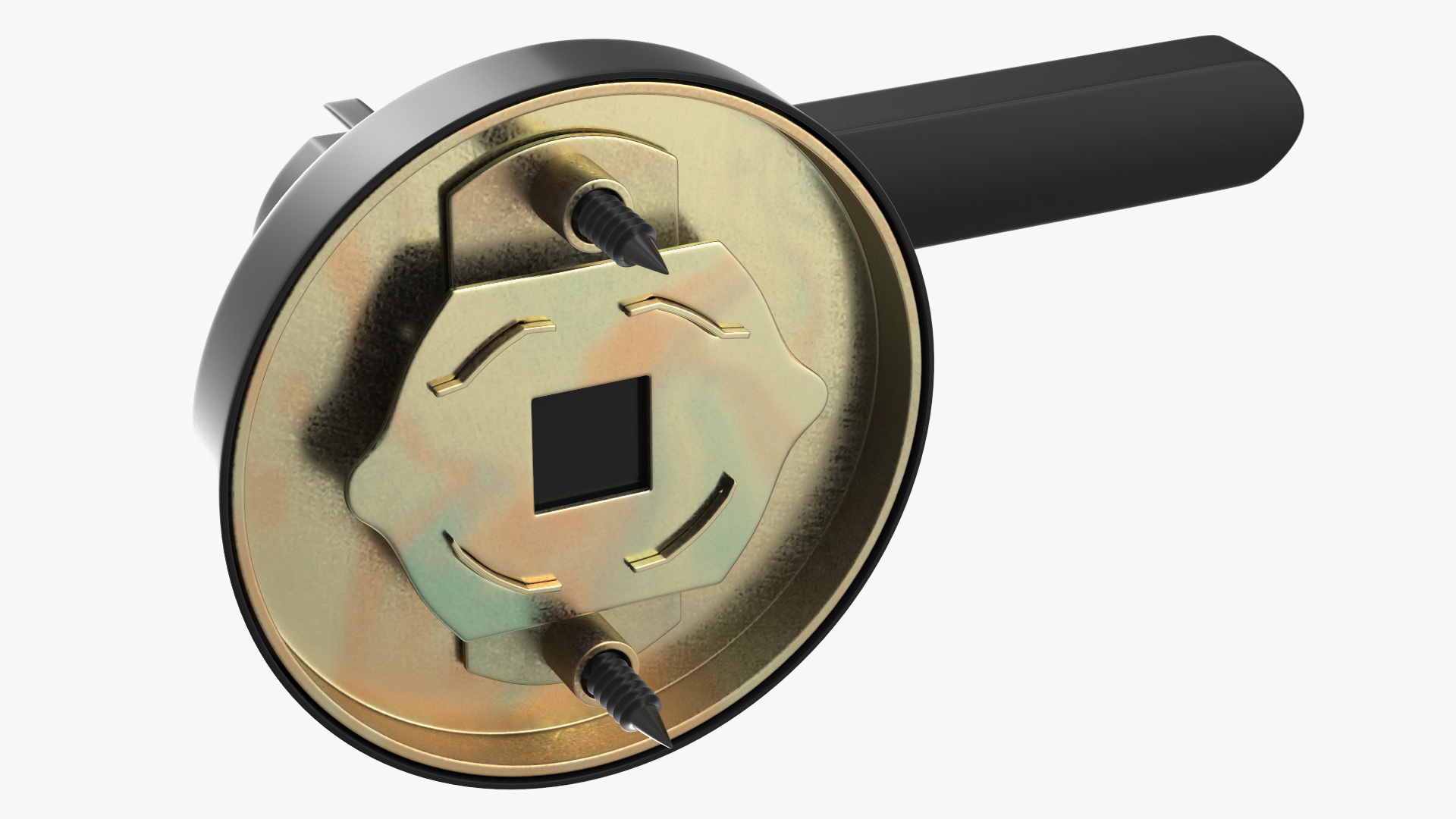 3D model Passage Door Lock with Handle Black