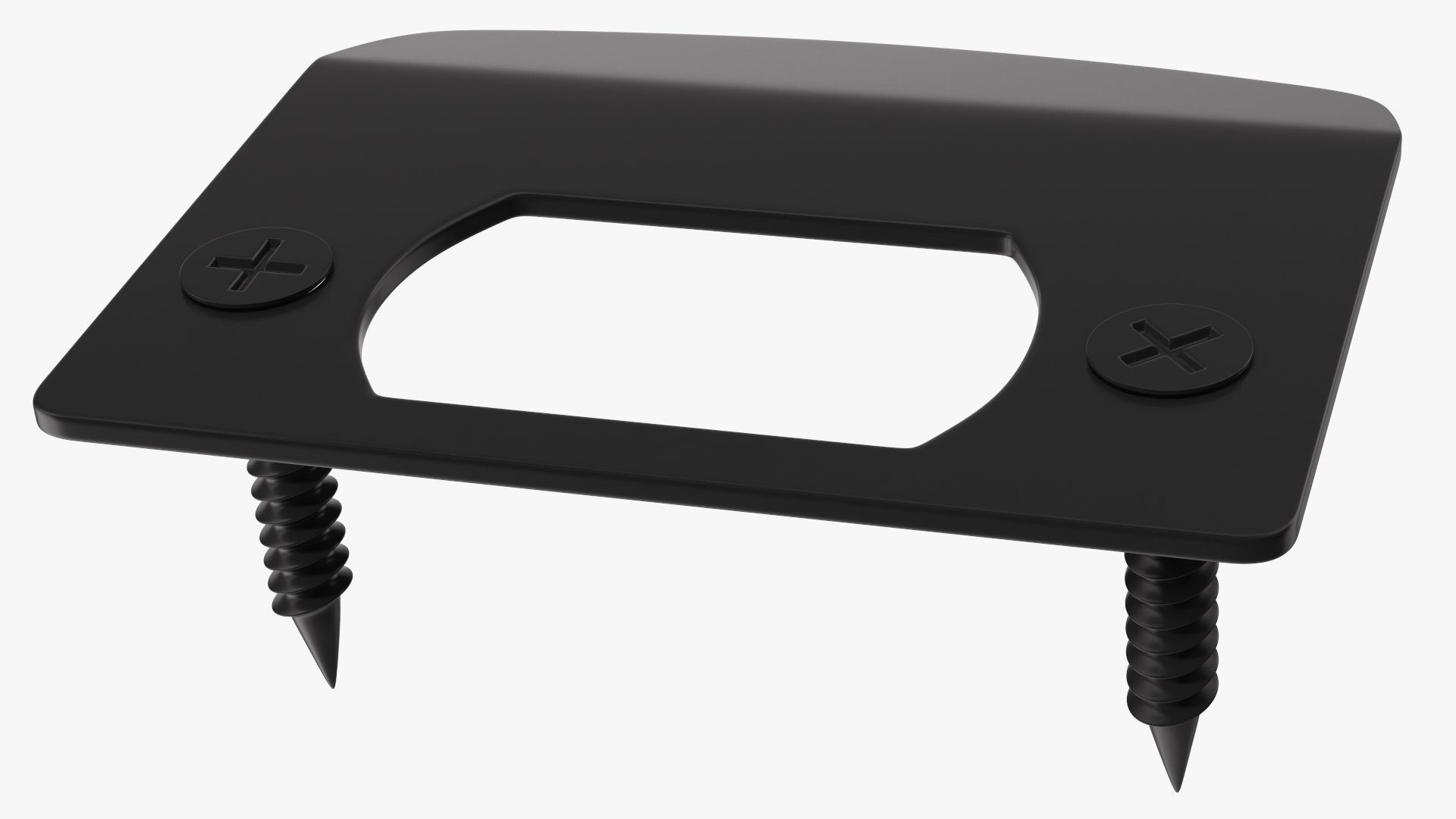 3D model Passage Door Lock with Handle Black