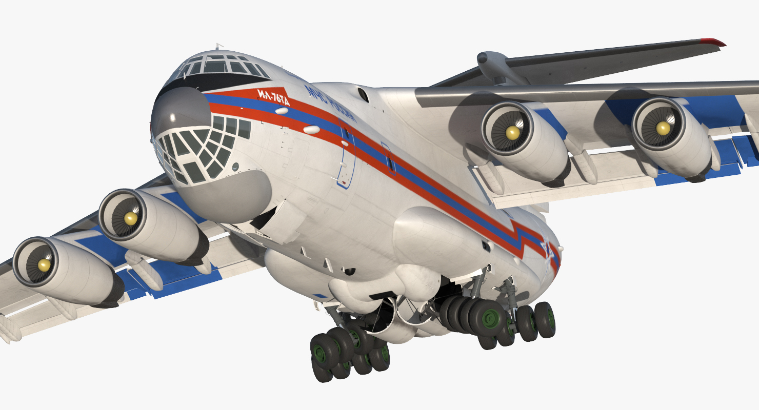 Ilyushin Il 76 Emergency Russian Air Force 3D