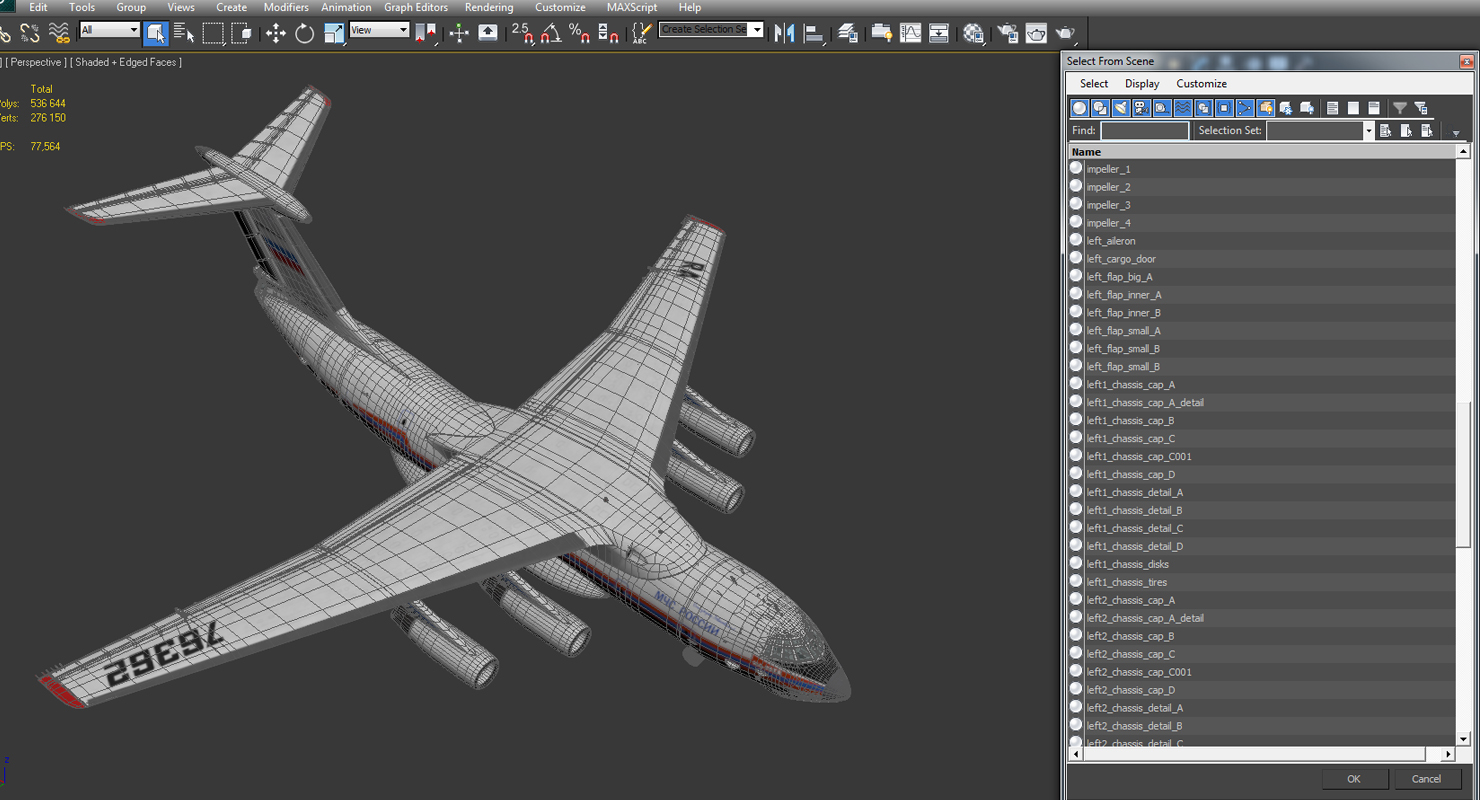 Ilyushin Il 76 Emergency Russian Air Force 3D