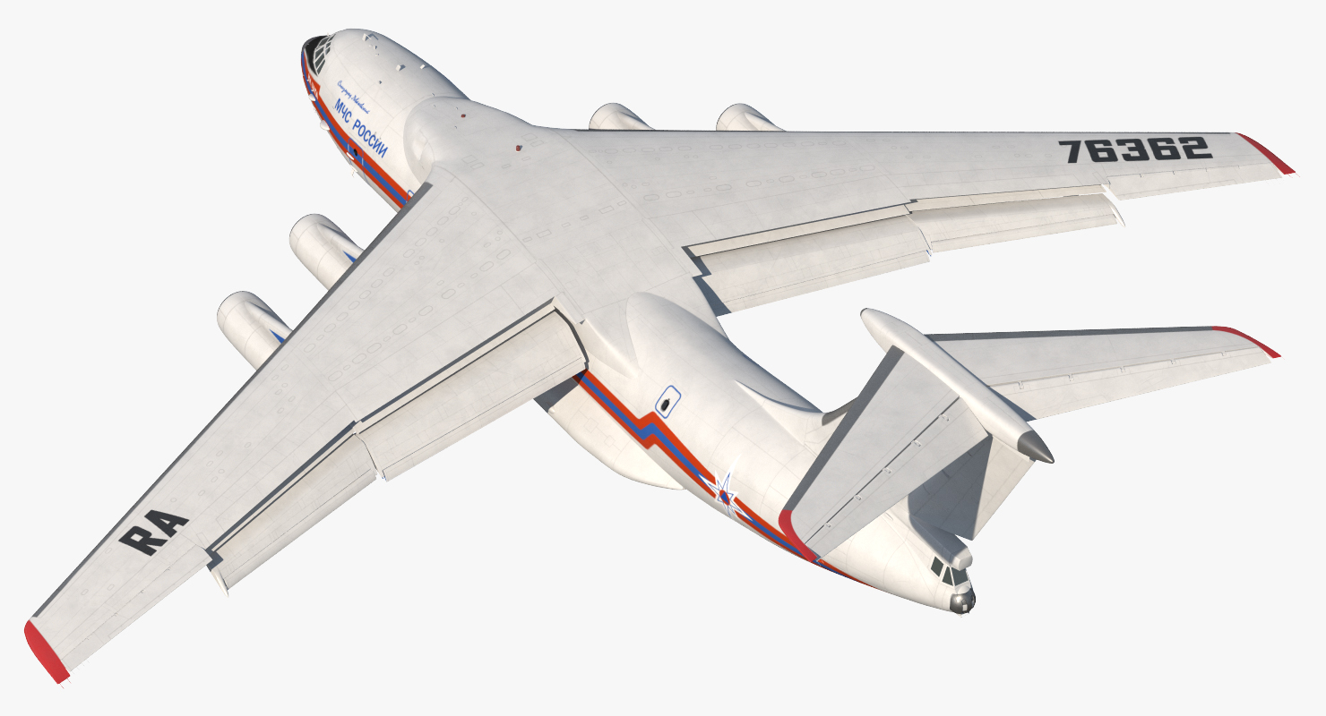 Ilyushin Il 76 Emergency Russian Air Force 3D