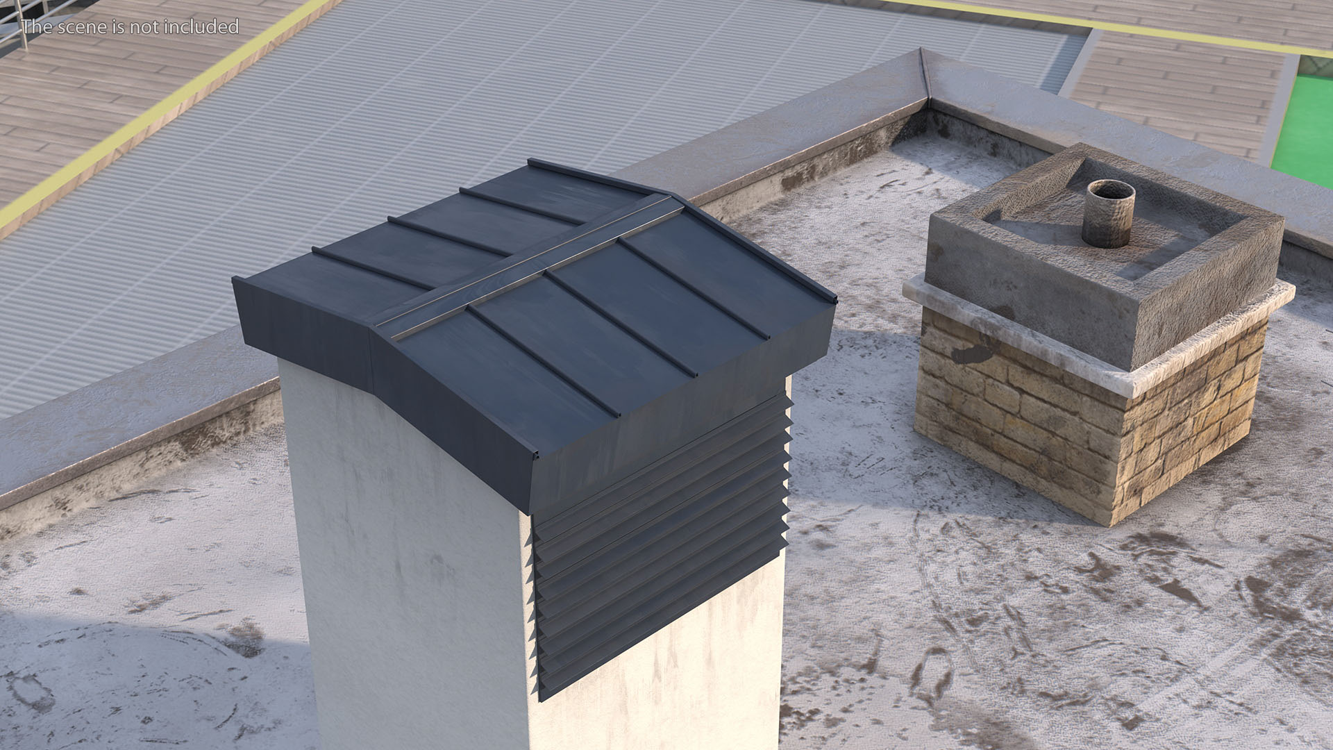 Ventilation Shaft on the Roof 3D model