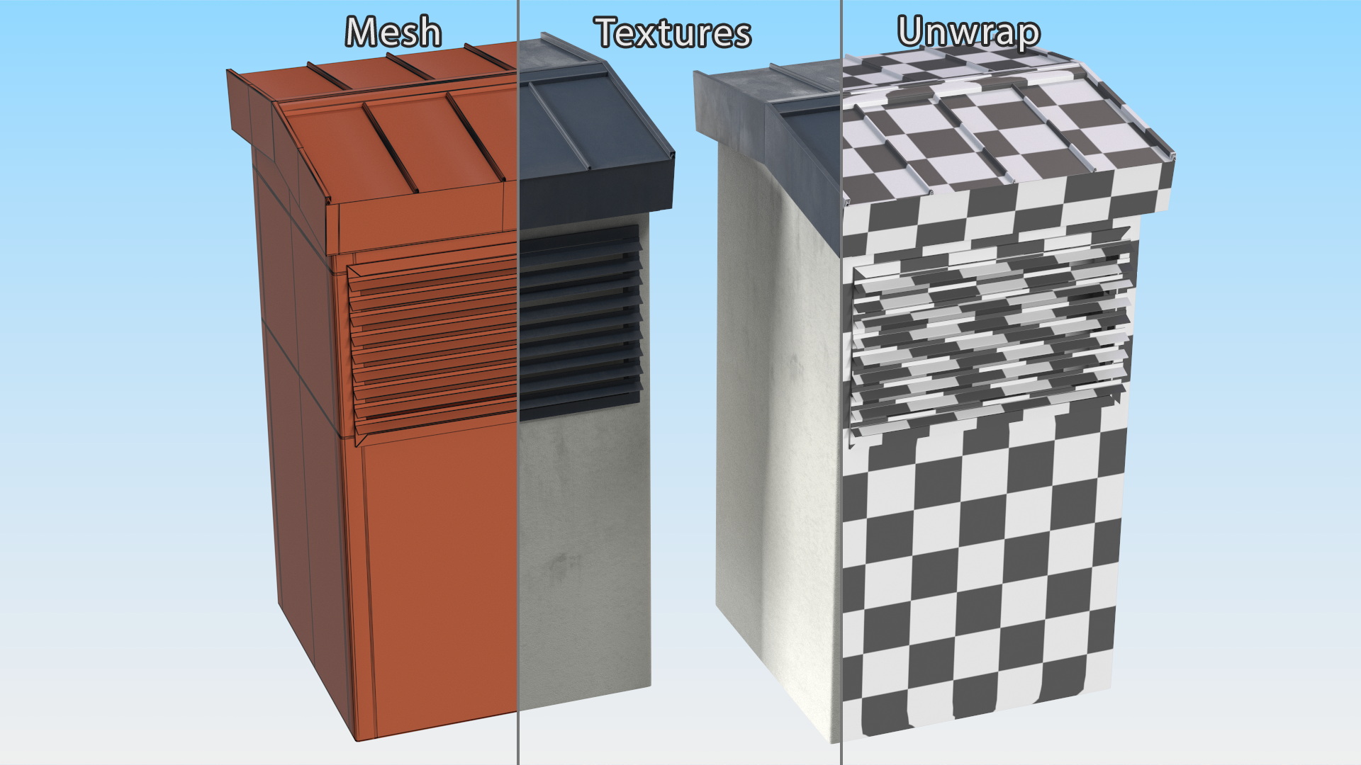 Ventilation Shaft on the Roof 3D model