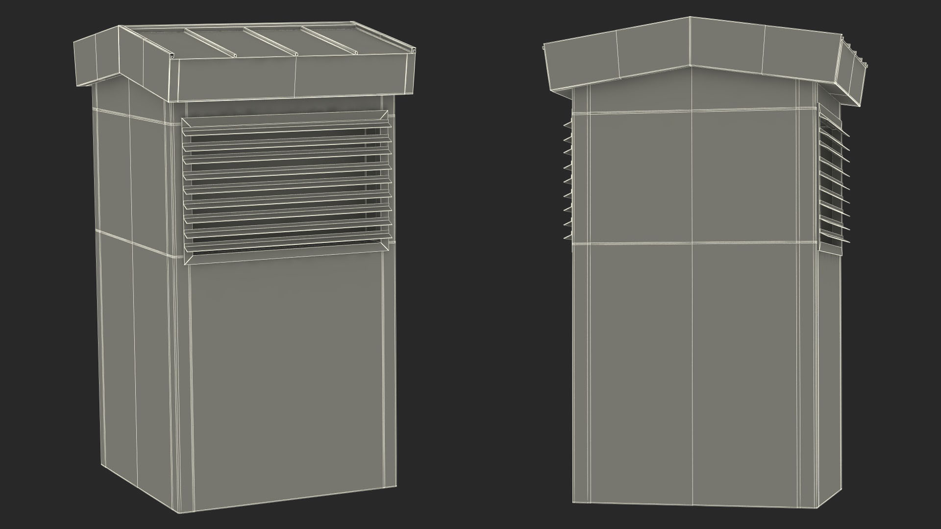 Ventilation Shaft on the Roof 3D model