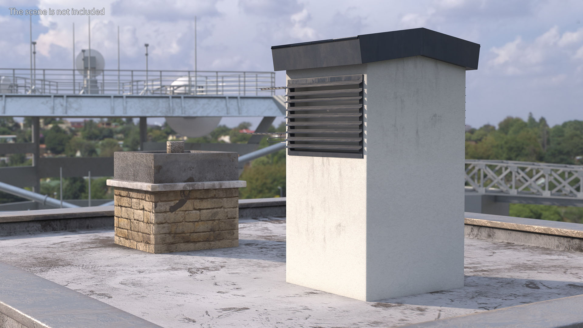 Ventilation Shaft on the Roof 3D model
