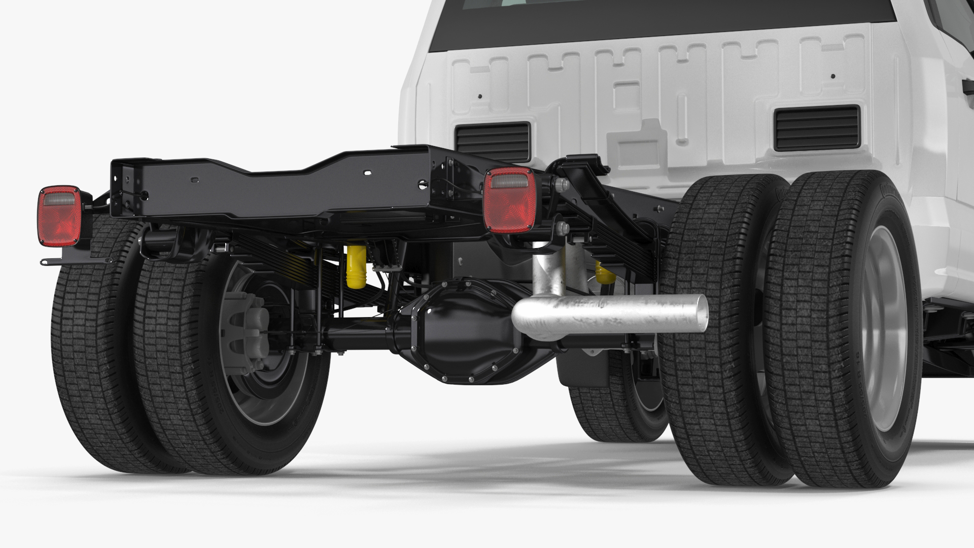 3D Crew Cab 2023 Ford Super Duty F-550 Lariat Bare Chassis White