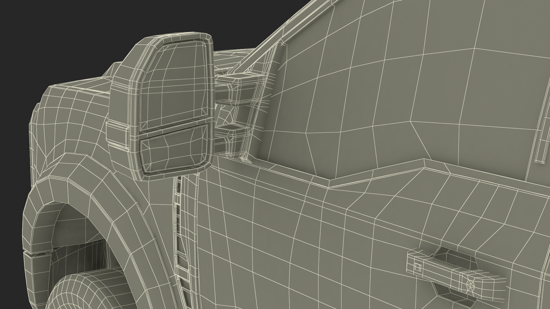 3D Crew Cab 2023 Ford Super Duty F-550 Lariat Bare Chassis White