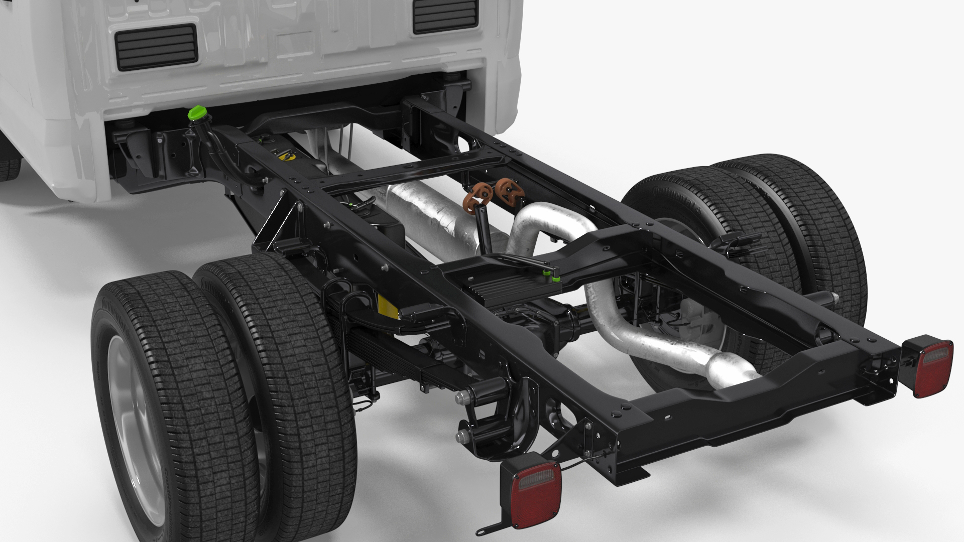3D Crew Cab 2023 Ford Super Duty F-550 Lariat Bare Chassis White