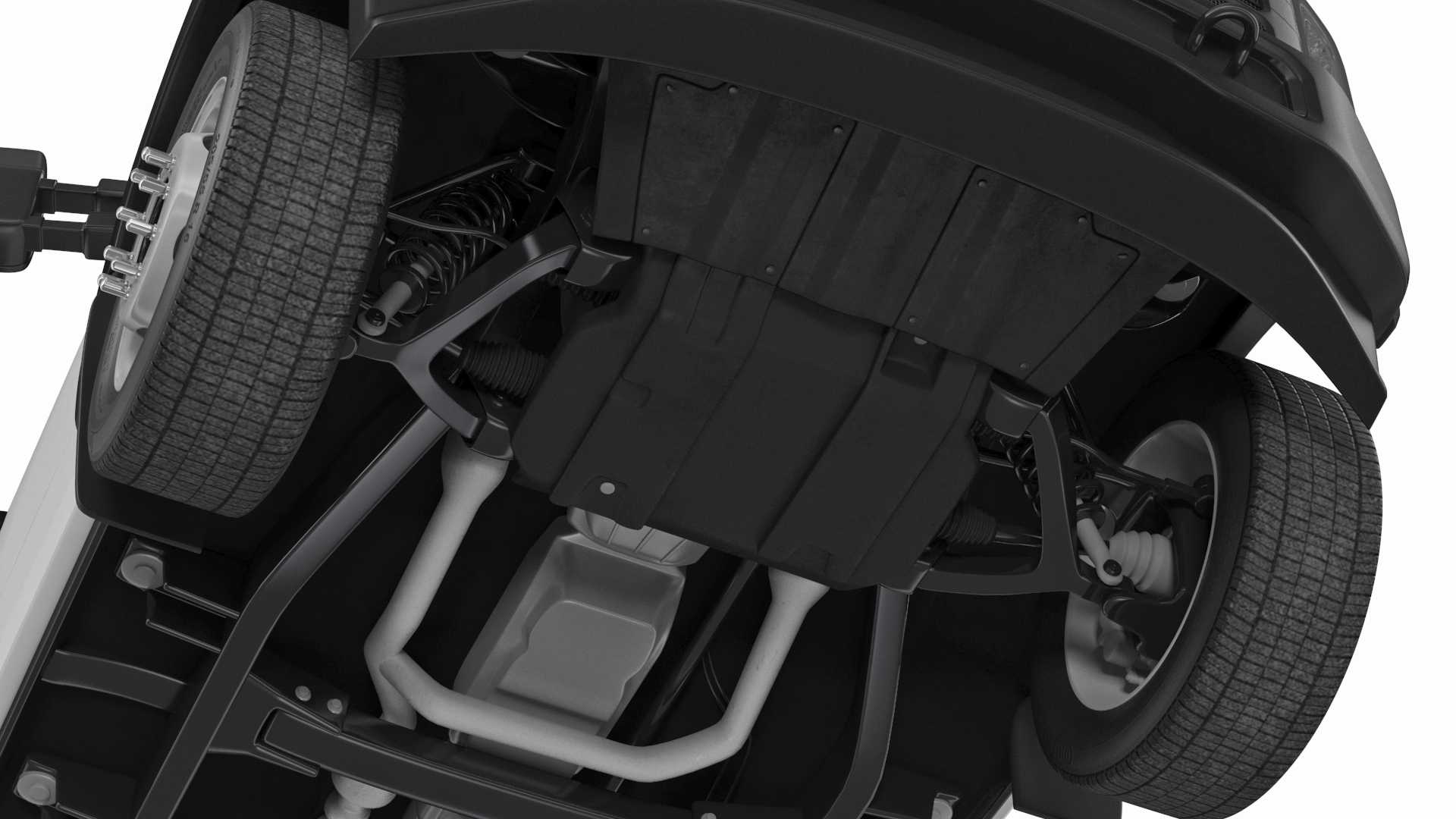 3D Crew Cab 2023 Ford Super Duty F-550 Lariat Bare Chassis White