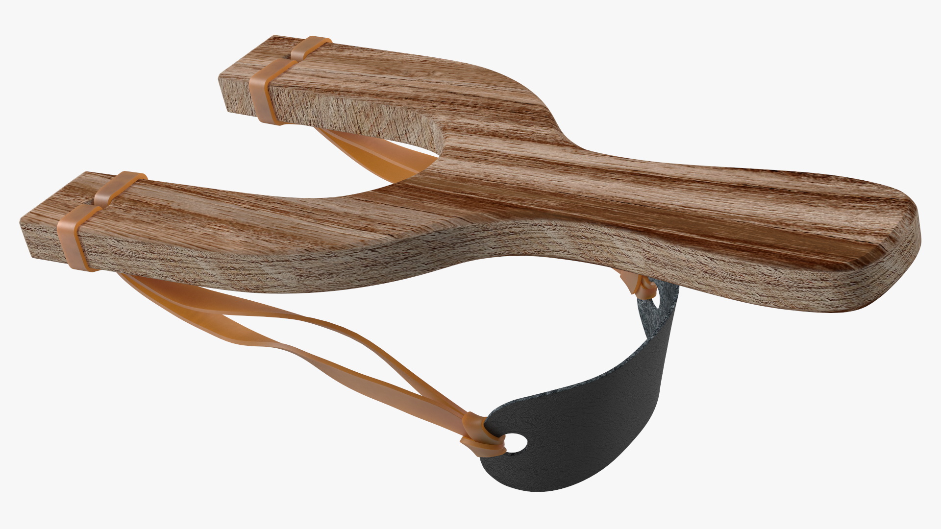 3D Wooden Slingshot Dark