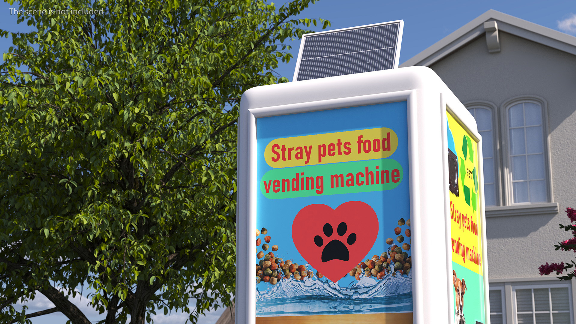 3D Pets Food Vending Machine for Stray Animals model