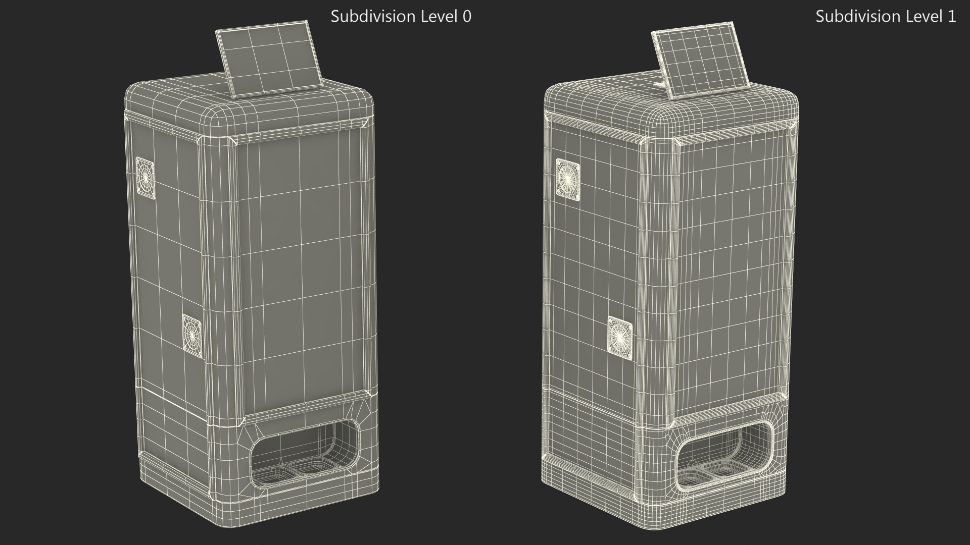 3D Pets Food Vending Machine for Stray Animals model