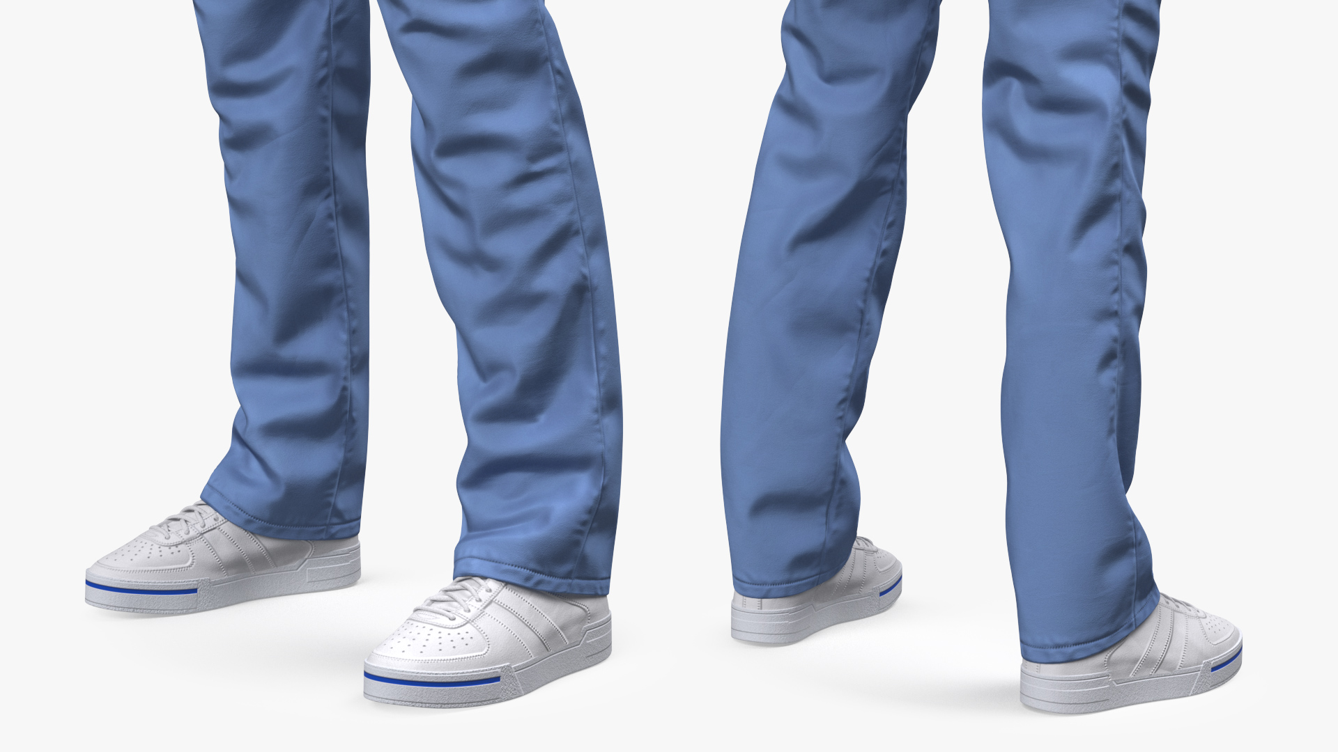 3D Food Delivery Man wearing Helmet T Pose Fur model
