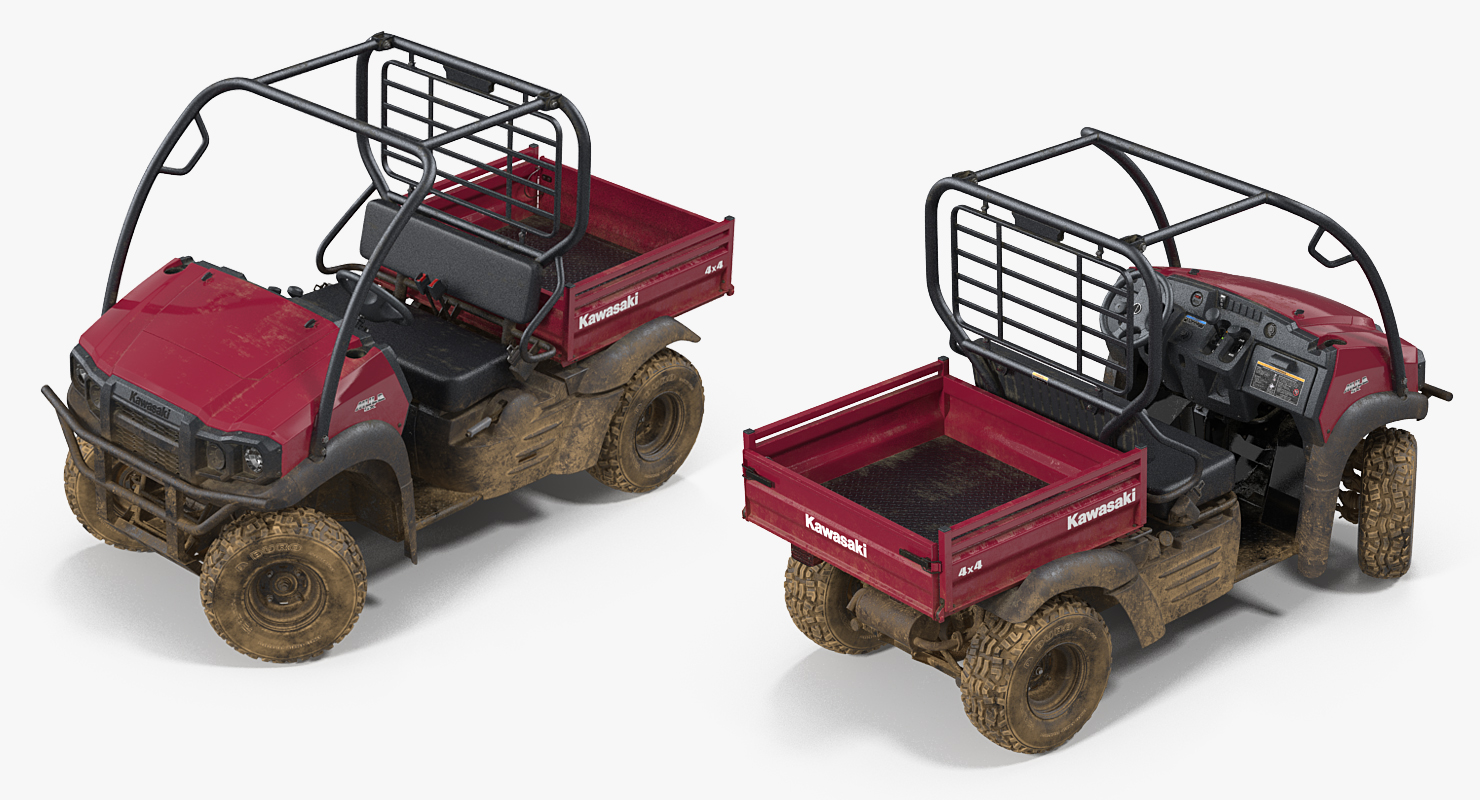 3D Kawasaki 4x4 Mule SX Dirty