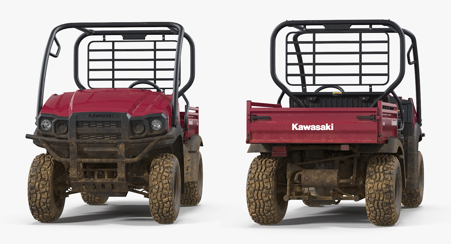 3D Kawasaki 4x4 Mule SX Dirty