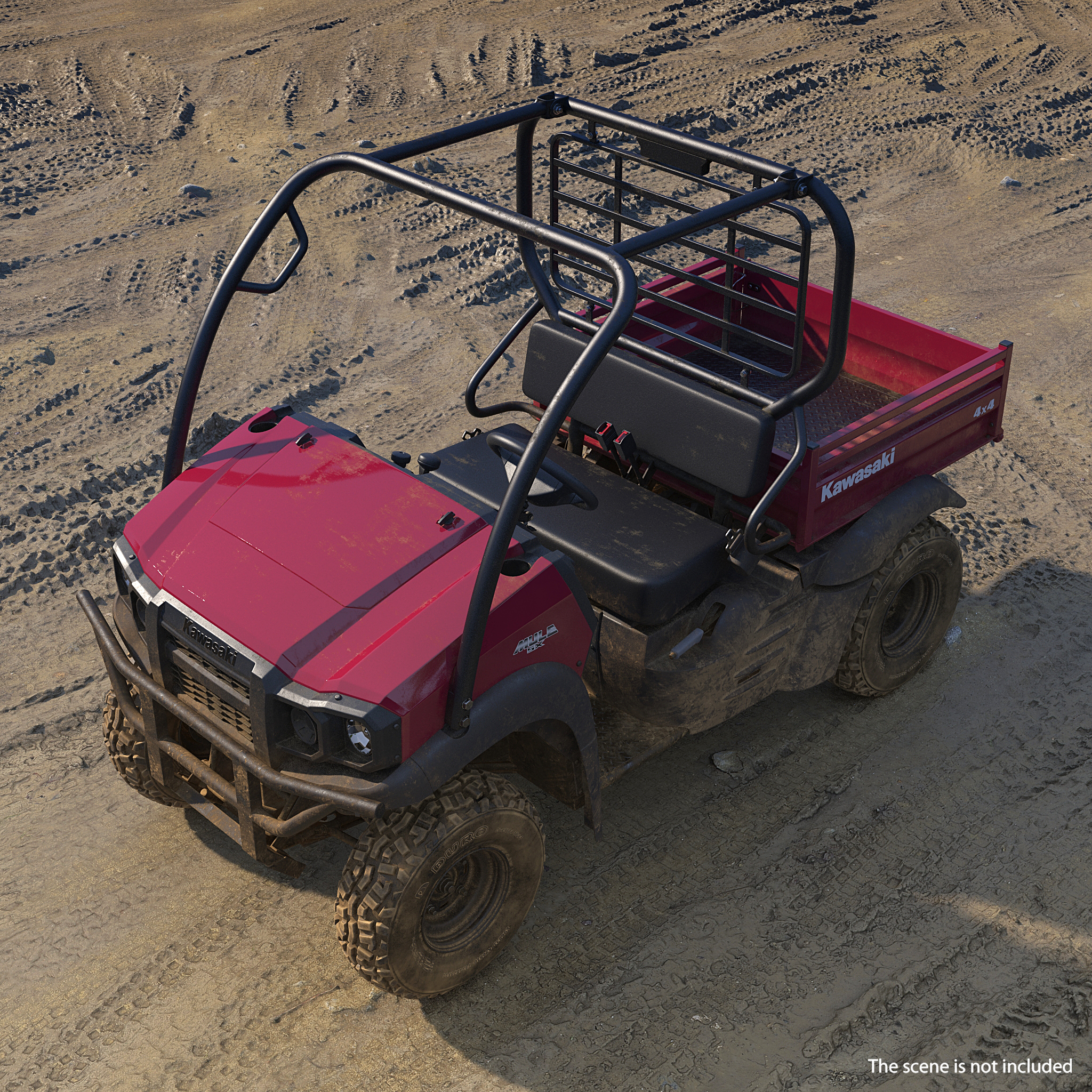 3D Kawasaki 4x4 Mule SX Dirty