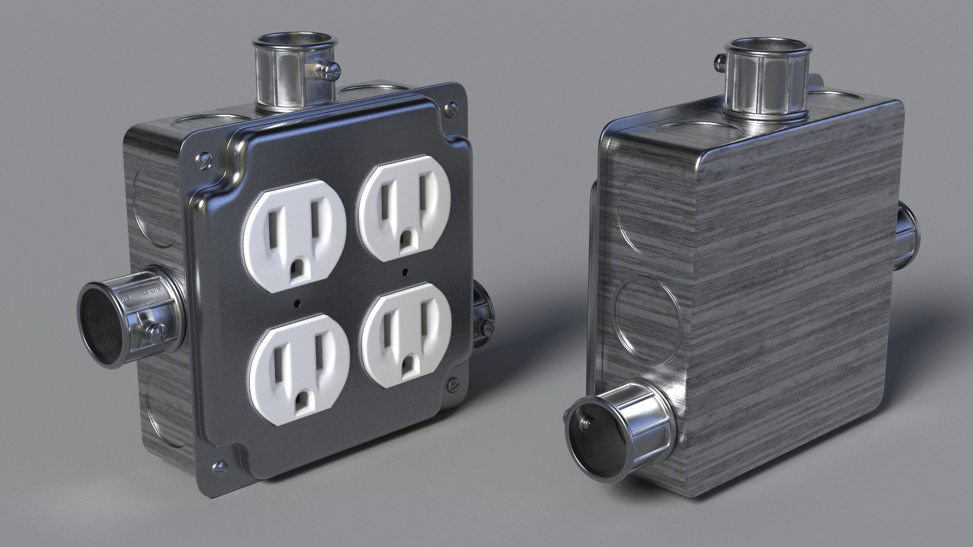 3D model Electrical Junction Box Socket
