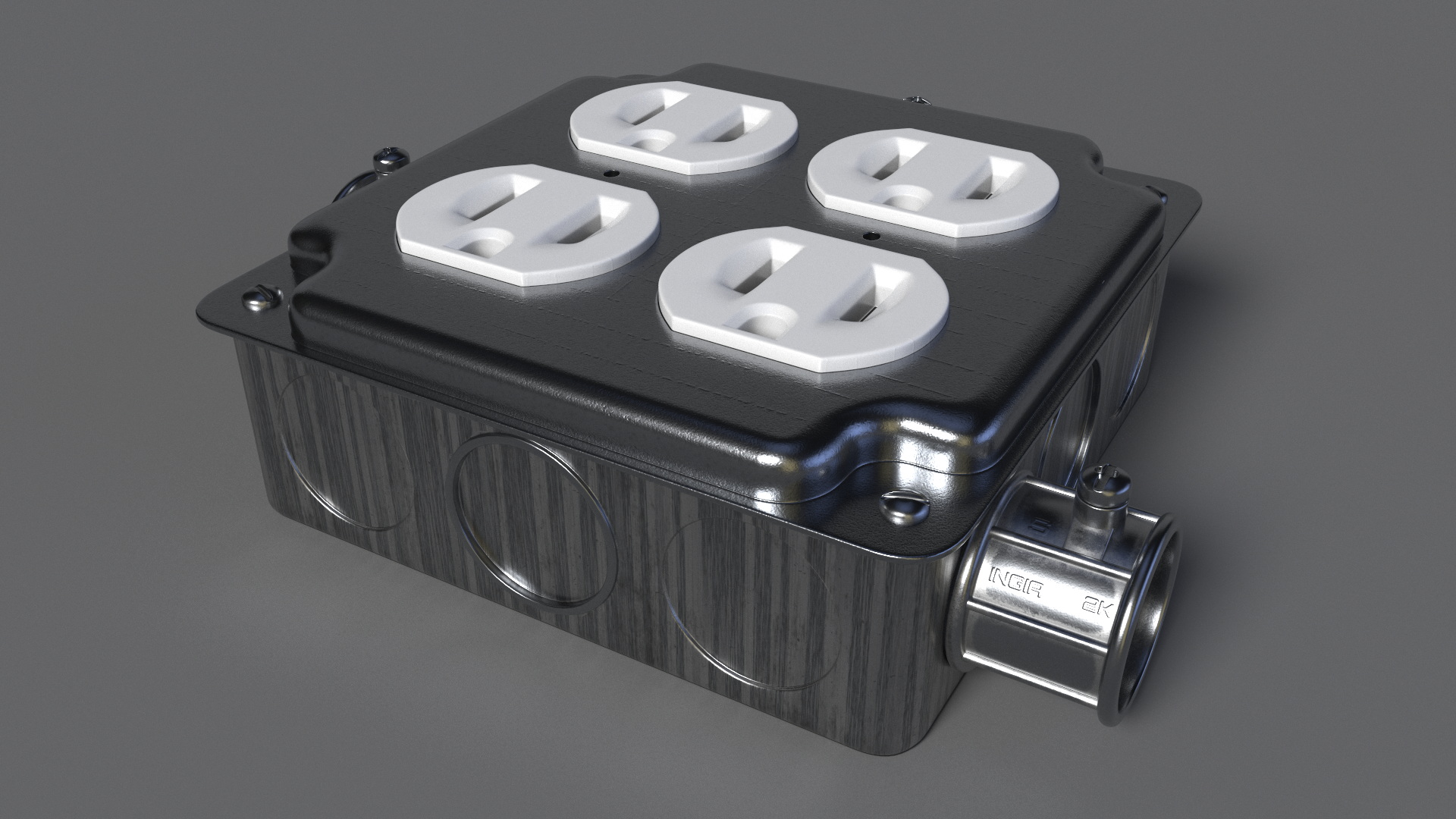3D model Electrical Junction Box Socket