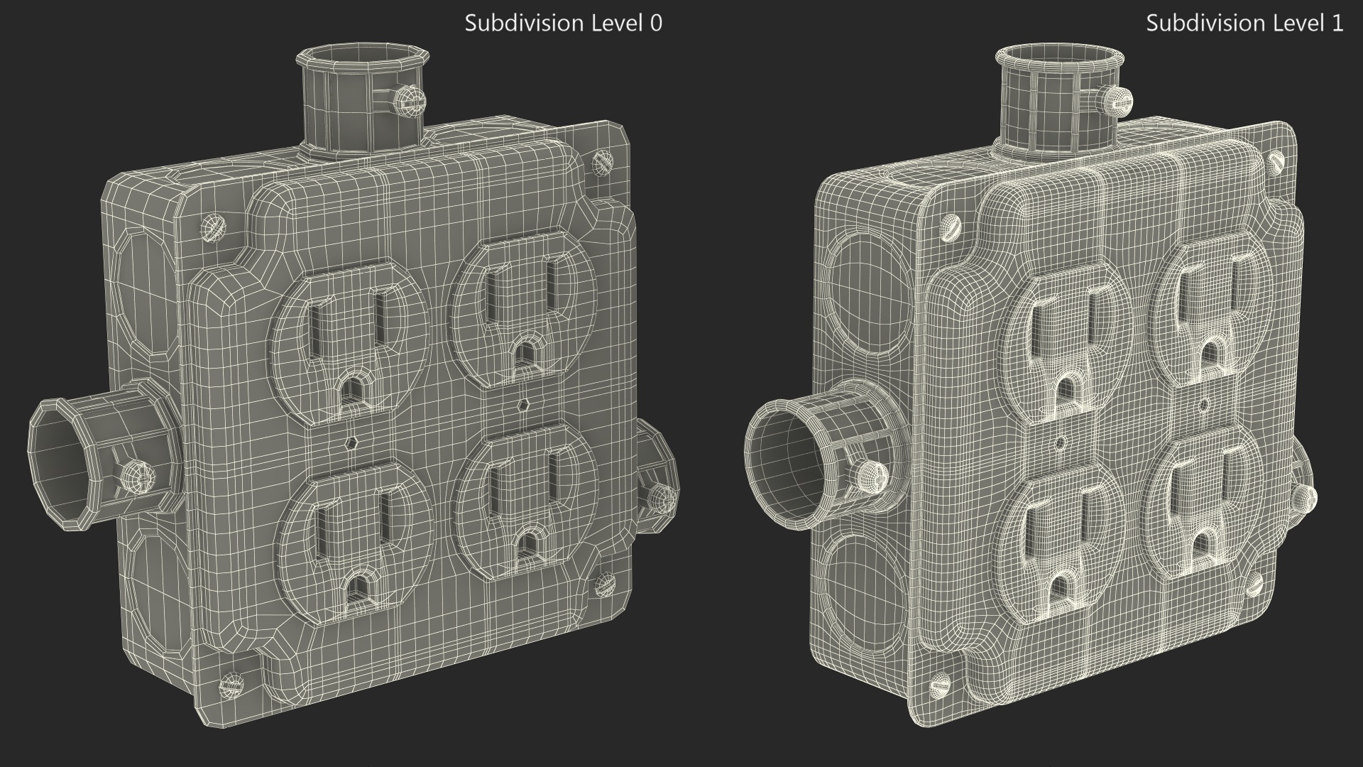 3D model Electrical Junction Box Socket