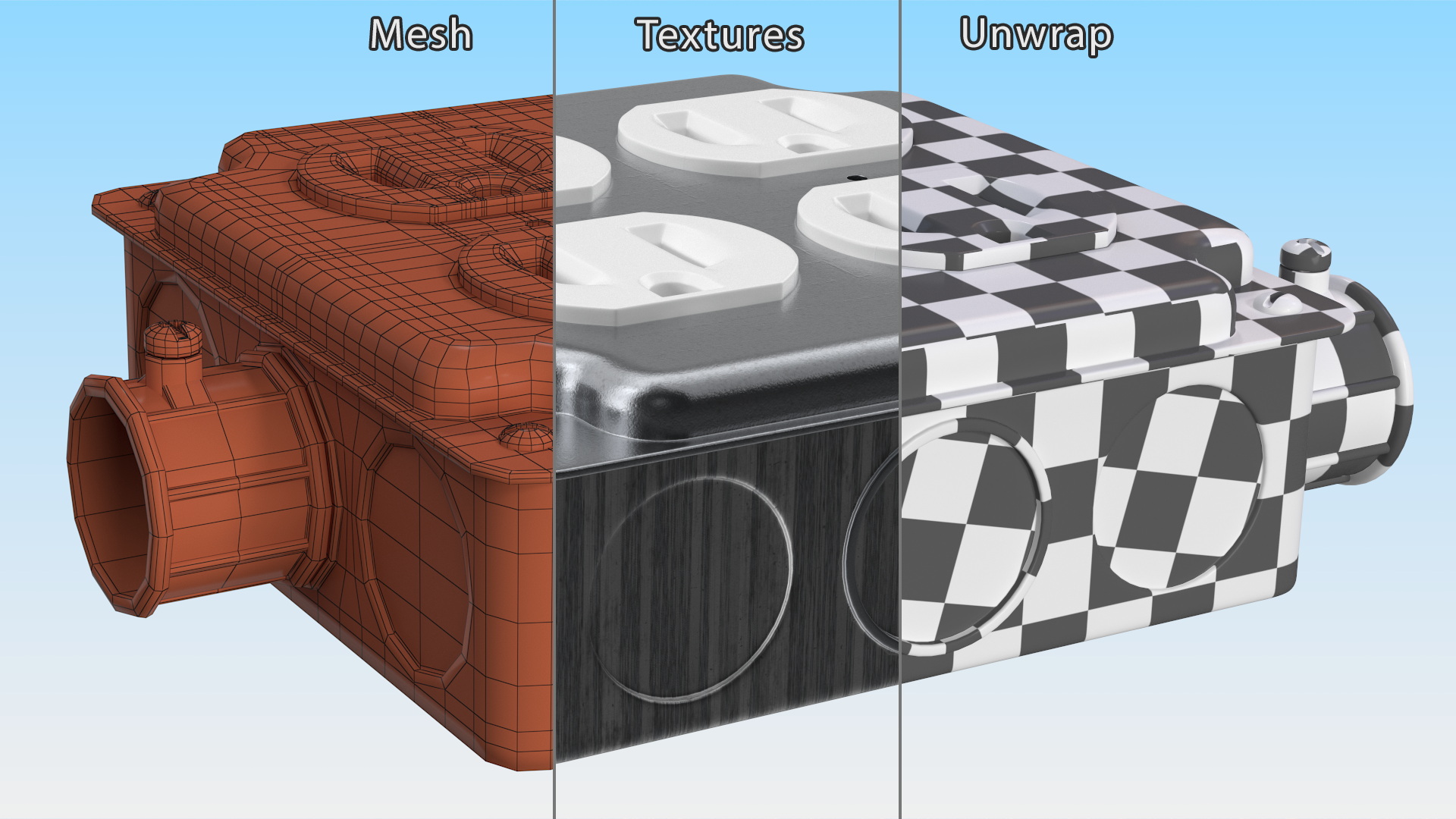 3D model Electrical Junction Box Socket