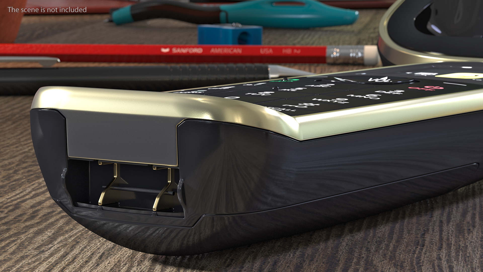 Cordless DECT Phone with Answering Machine 3D