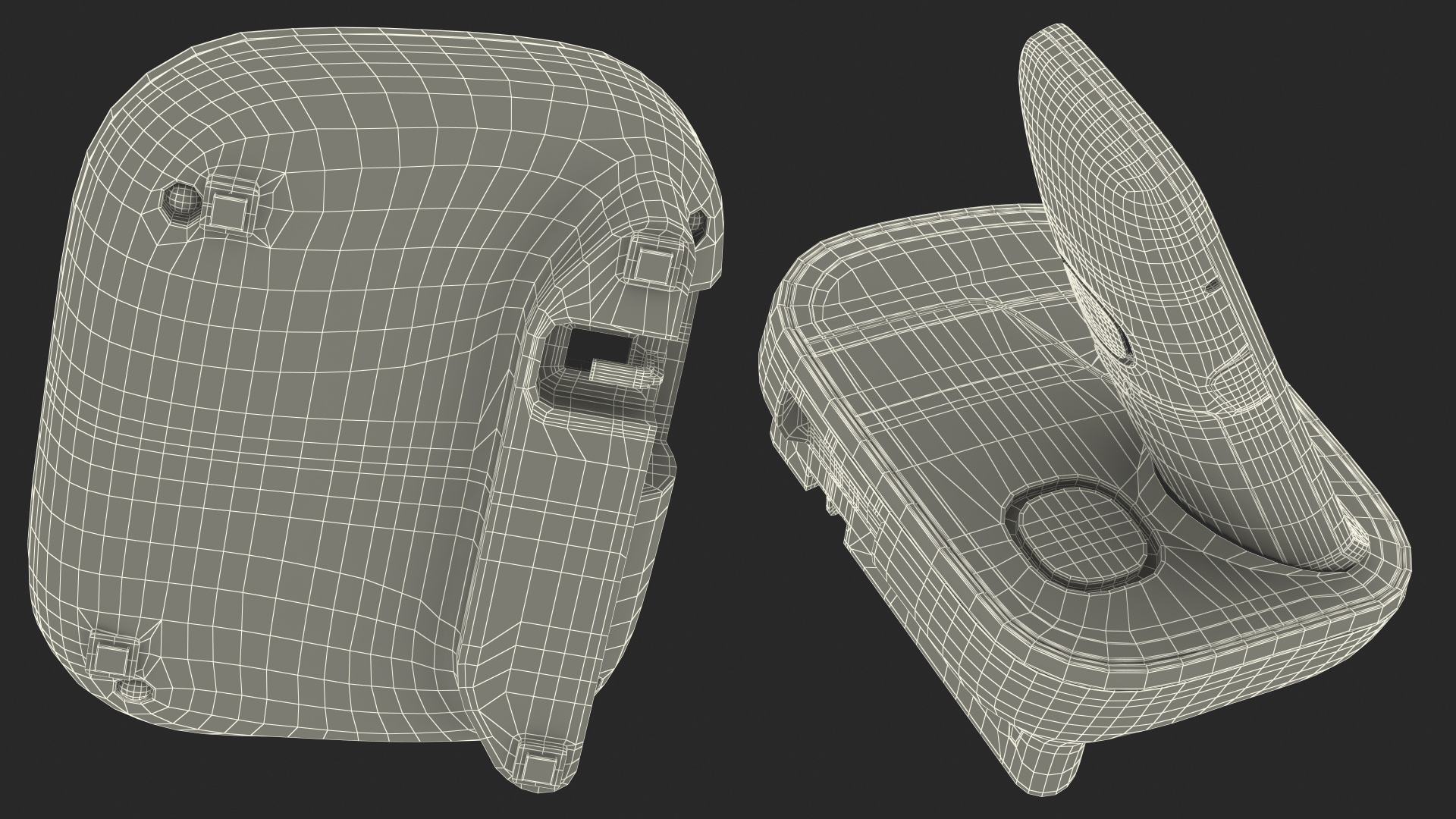 Cordless DECT Phone with Answering Machine 3D