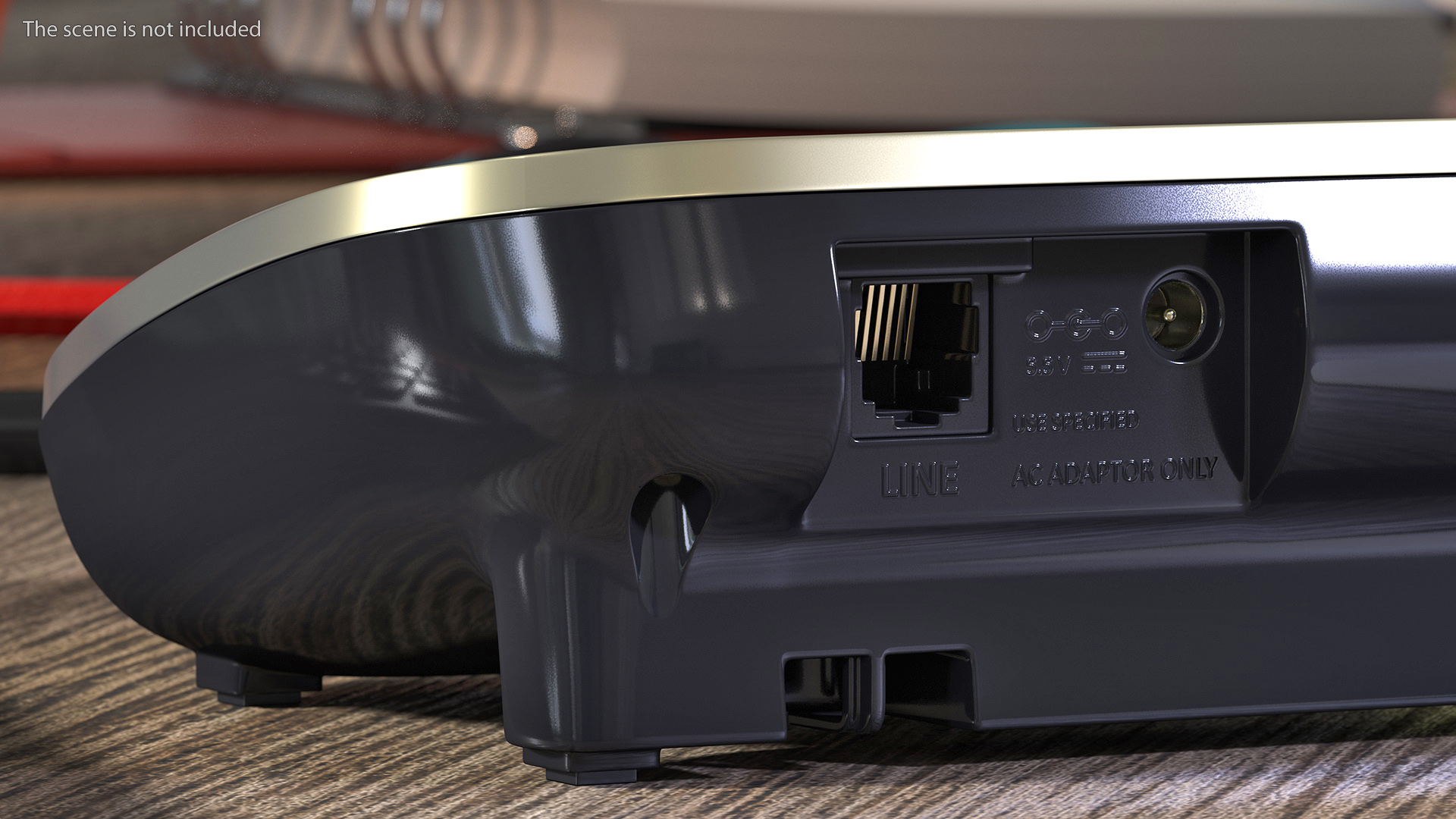 Cordless DECT Phone with Answering Machine 3D