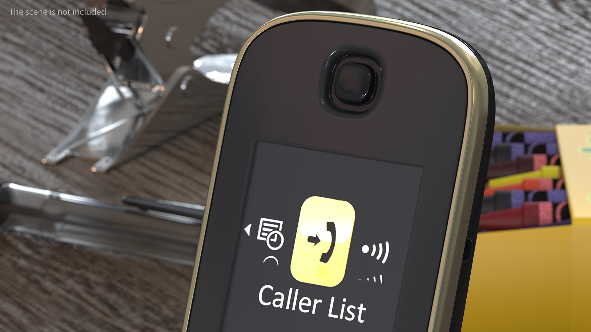 Cordless DECT Phone with Answering Machine 3D