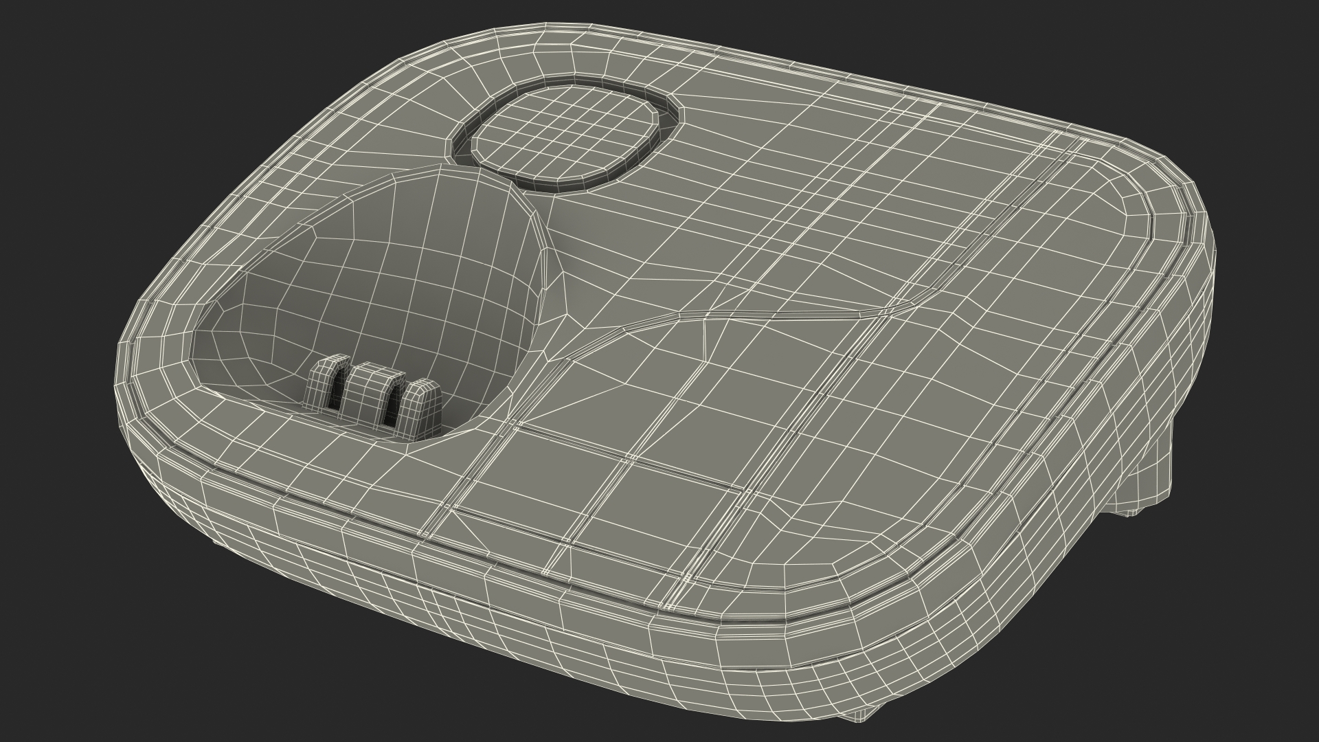 Cordless DECT Phone with Answering Machine 3D